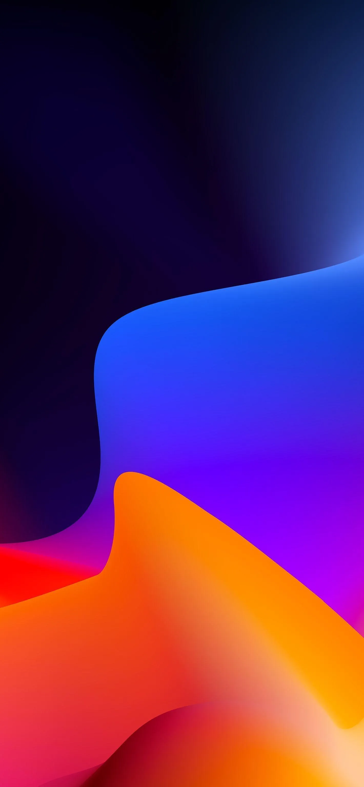Bright gradient colourful shapes in 4k resolution Wallpaper