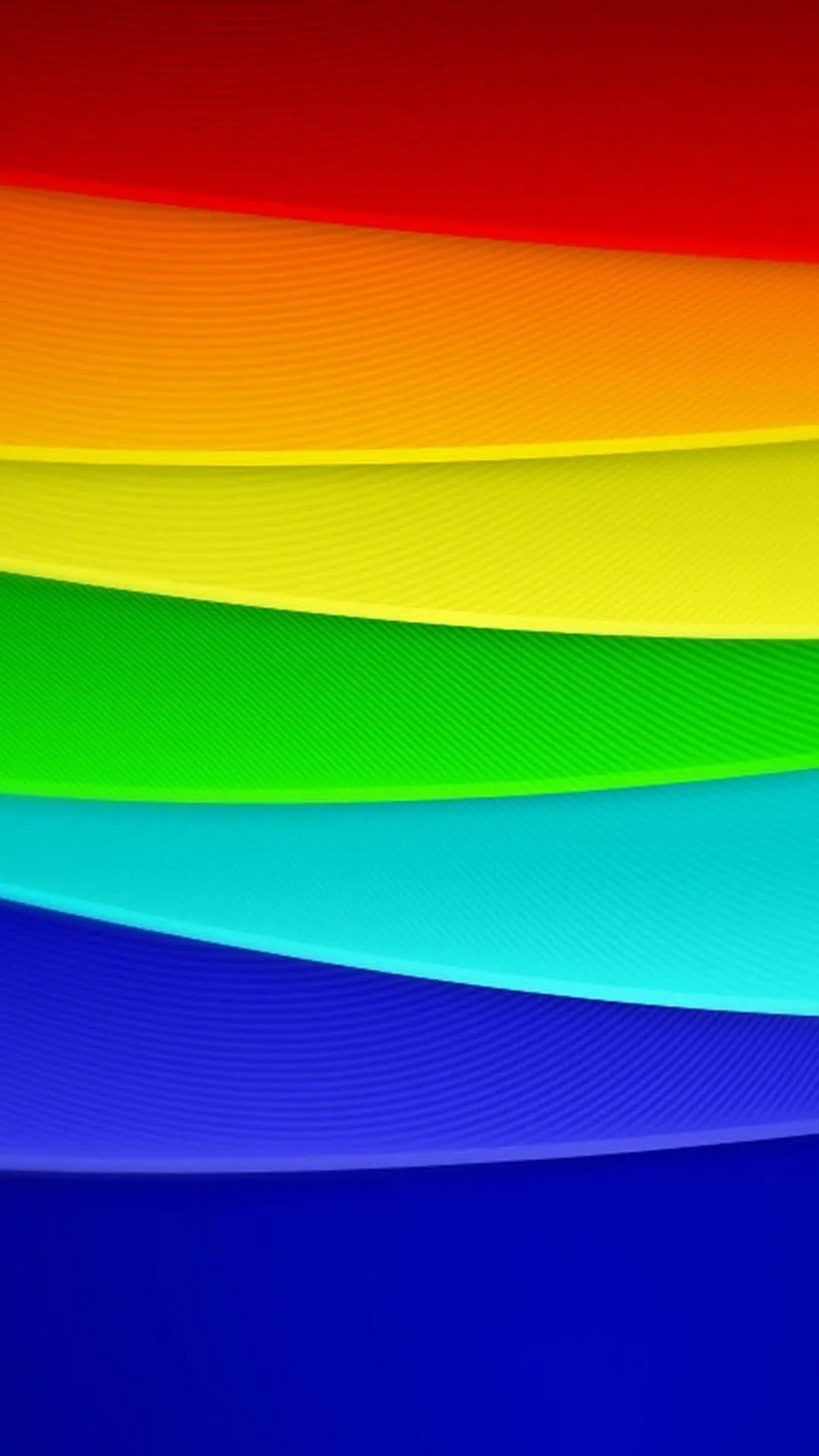 Bright rainbow stripes in smooth gradient wave form image