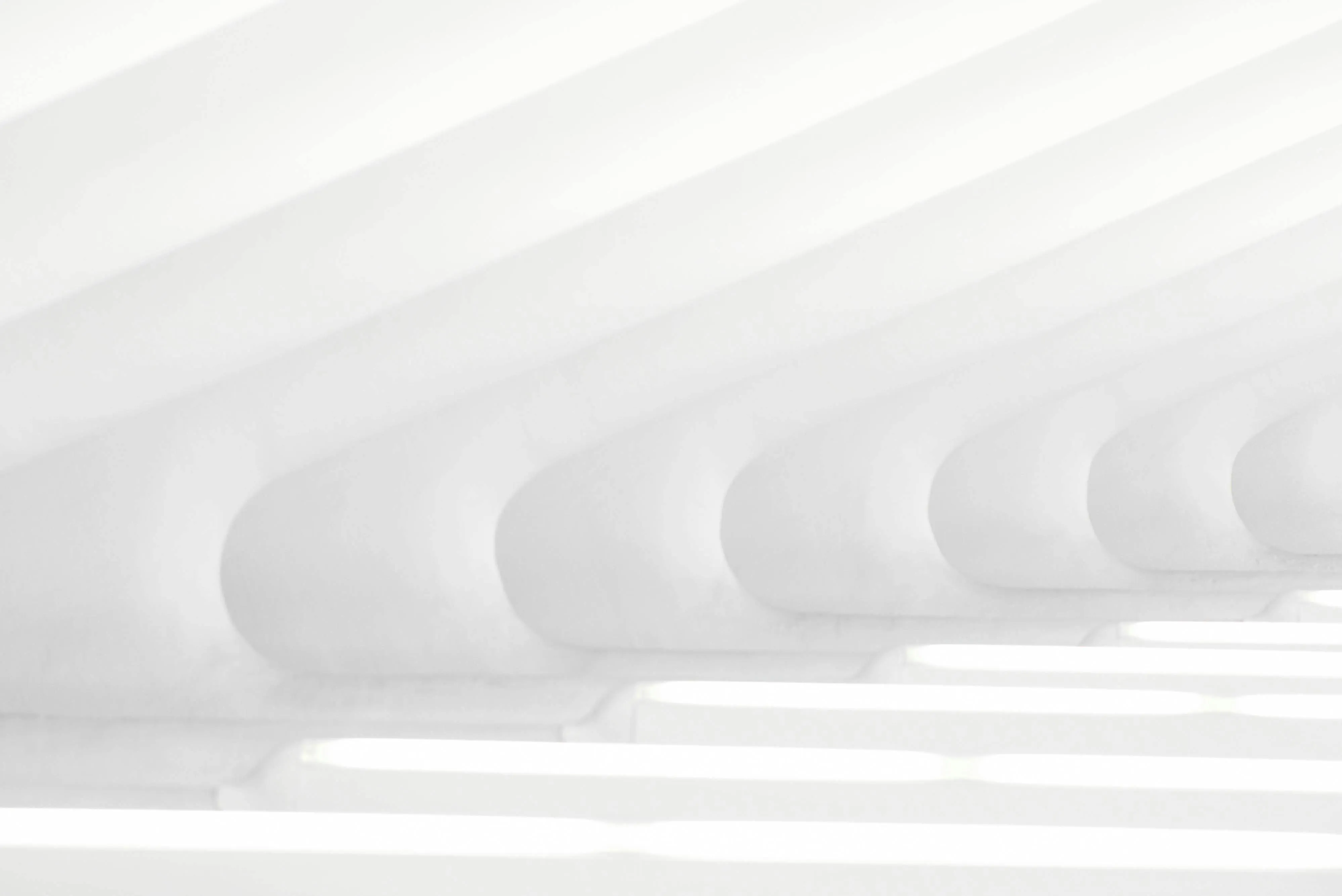 Bright white space with abstract curved interior design 4K