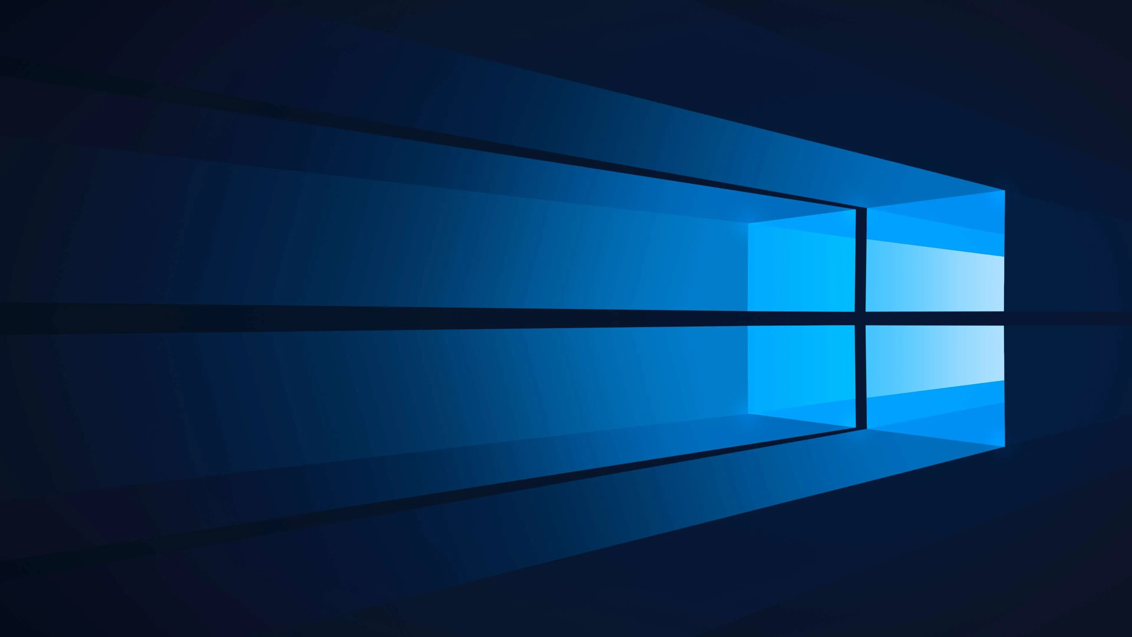 Classic Windows Ten blue light background wallpaper image