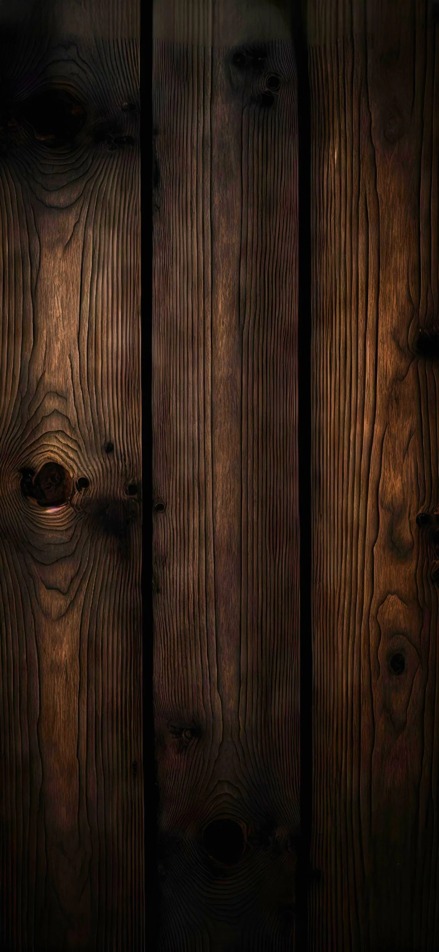 Closeup of Rustic Wooden Planks Texture Background Wallpaper