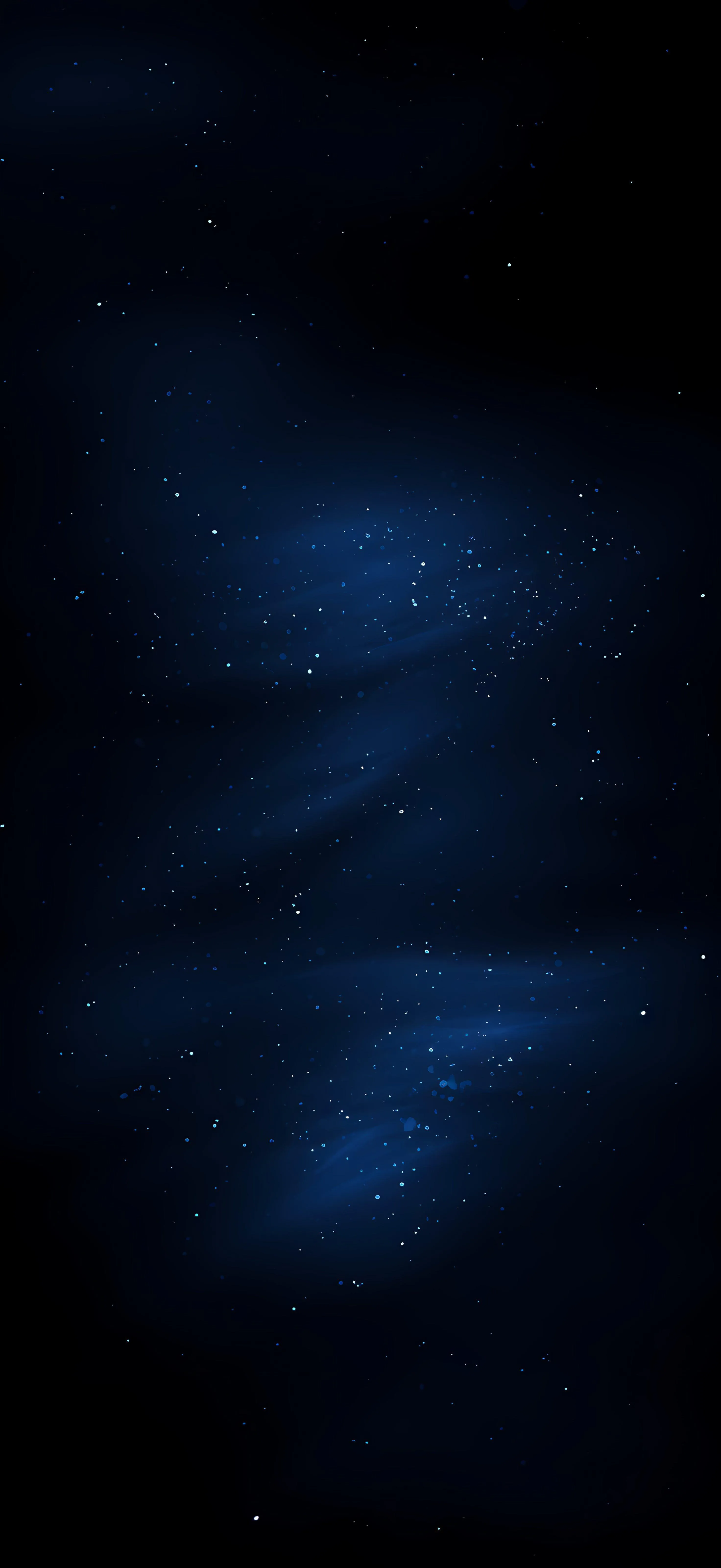 Dark navy blue misty galaxy stars night background Wallpaper