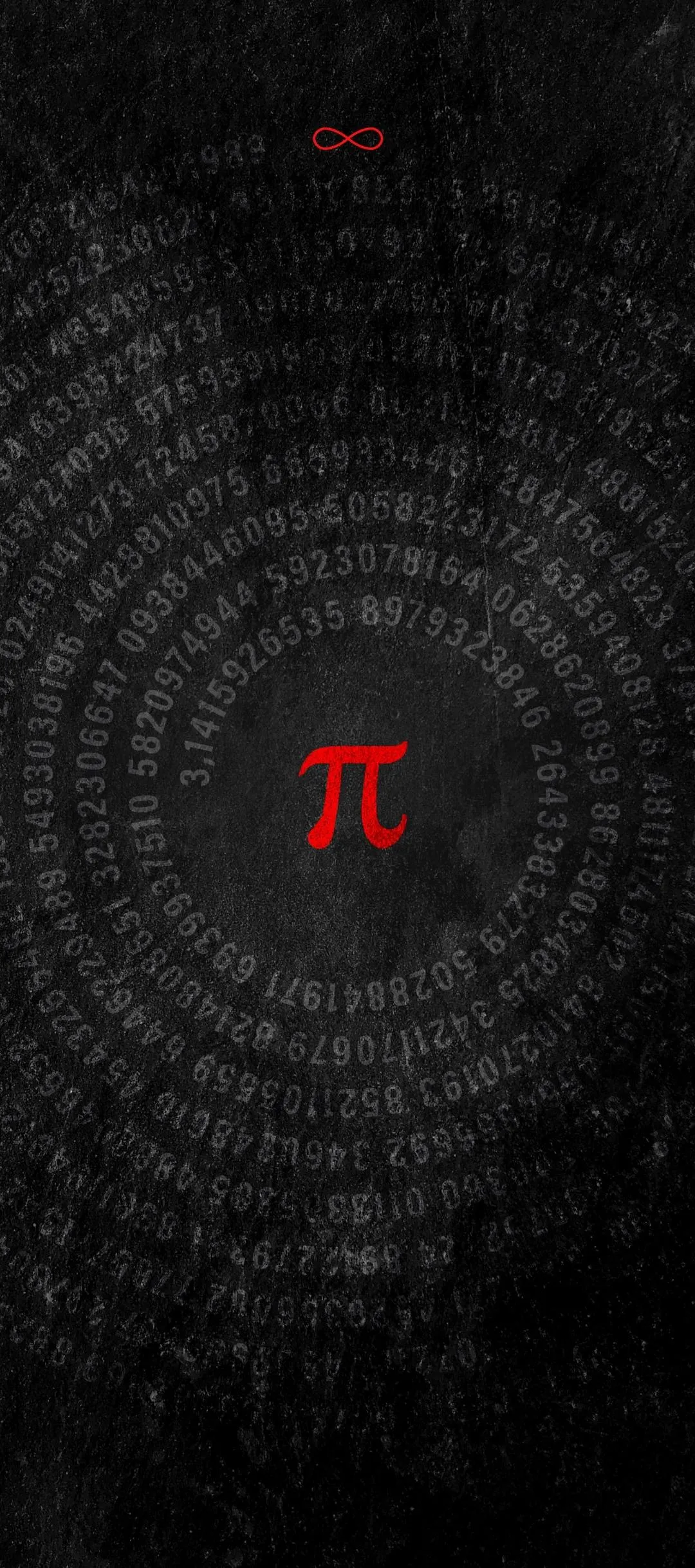 Dark Pi Symbol Matrix Style Mathematical Design Wallpaper