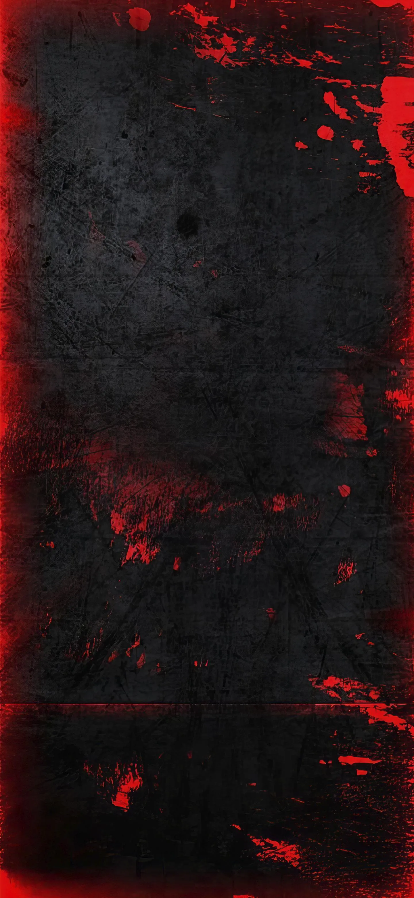Dark Red Smoke and Black Grunge Texture with Fiery Look