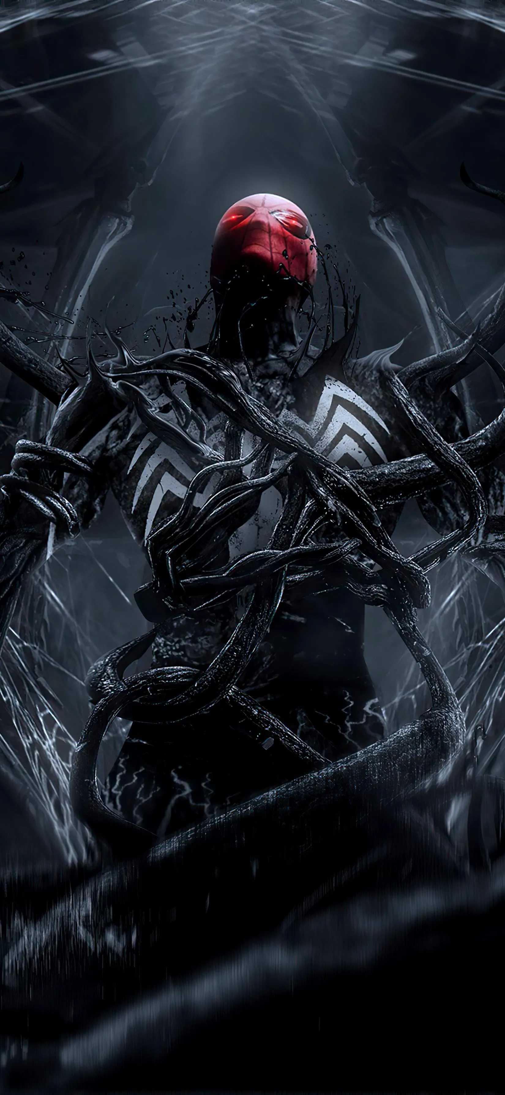 Dark Symbiote Takes Over Hero in Intense Spider Style Scene