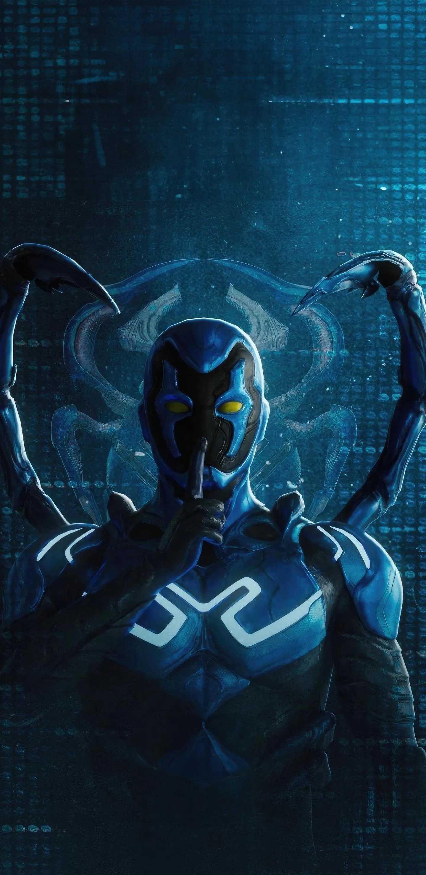 Dark Winged Fantasy Character in Digital Art Illustration