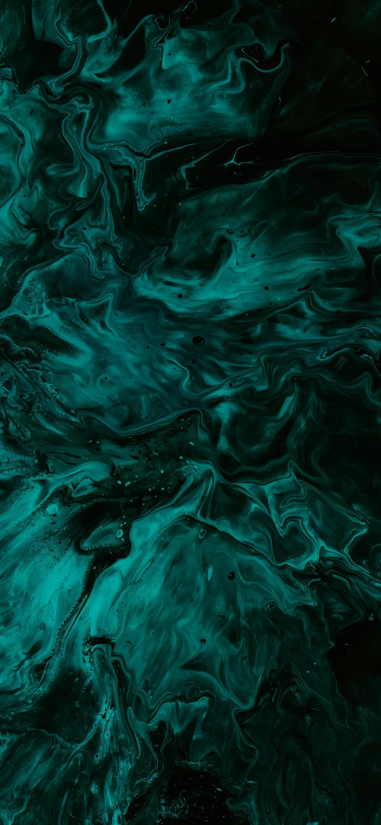Deep Emerald Green Marble Texture in Abstract Art Wallpaper