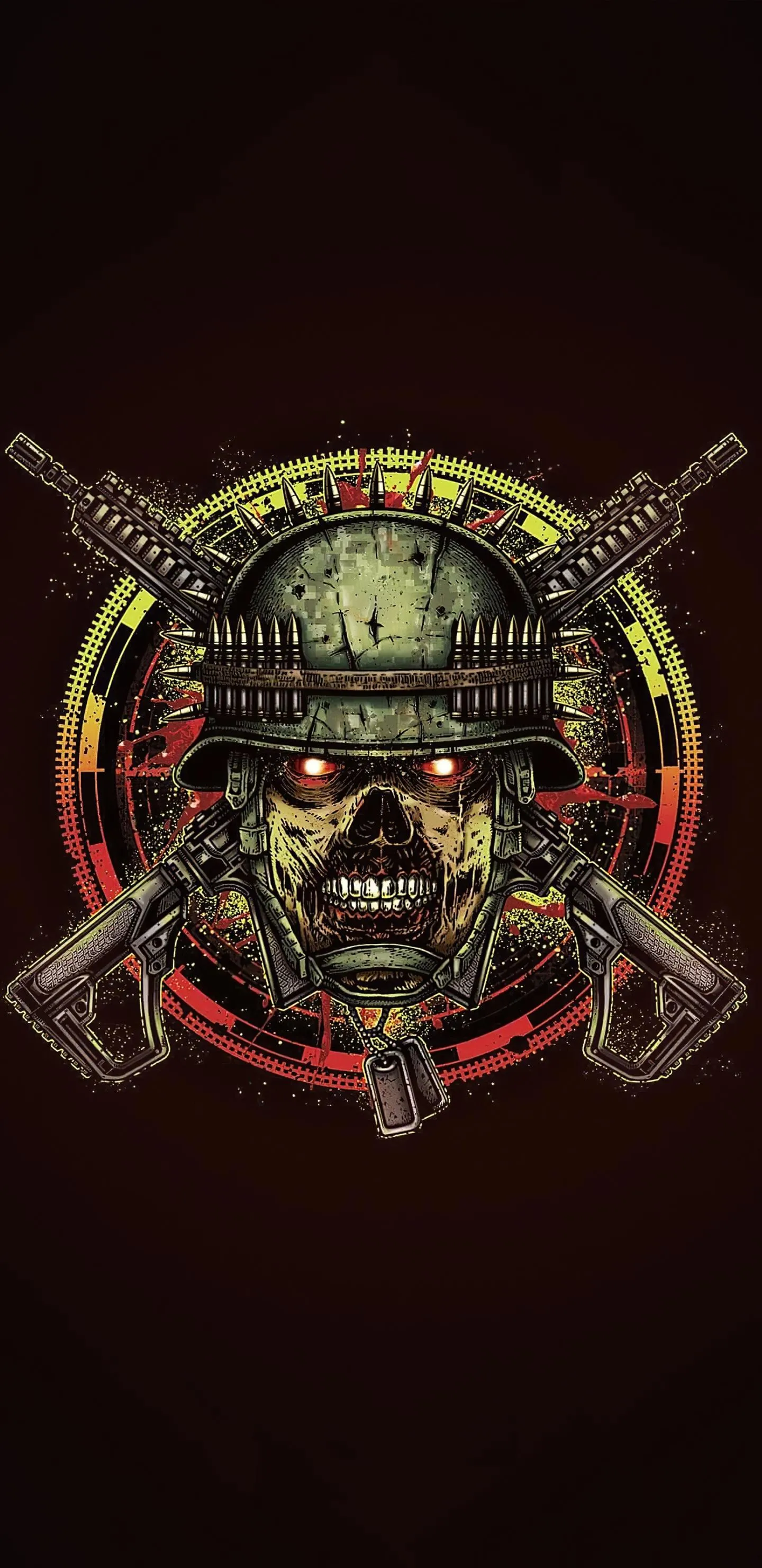 Detailed Fantasy Mask with Glowing Eyes Artwork Wallpaper