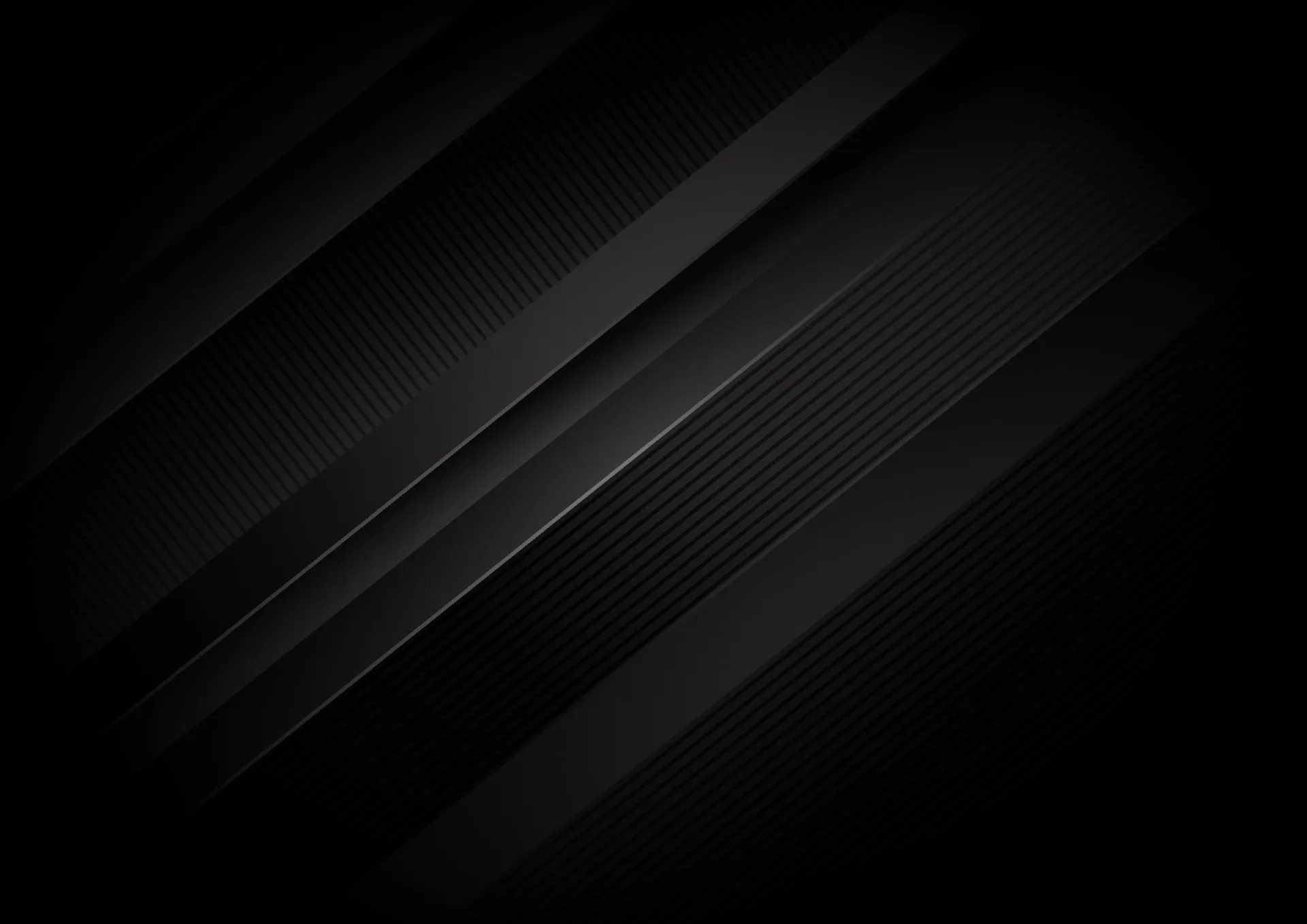 Diagonal black stripes with subtle metallic shine Wallpaper
