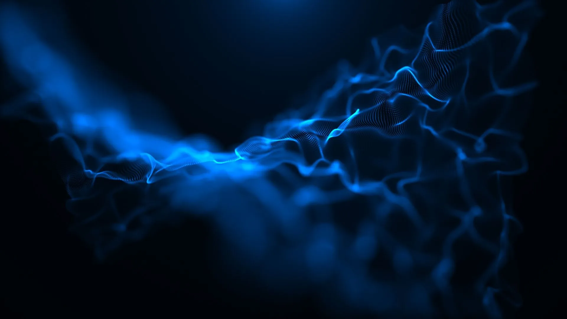 Electric blue energy wave design wallpaper in high resolution