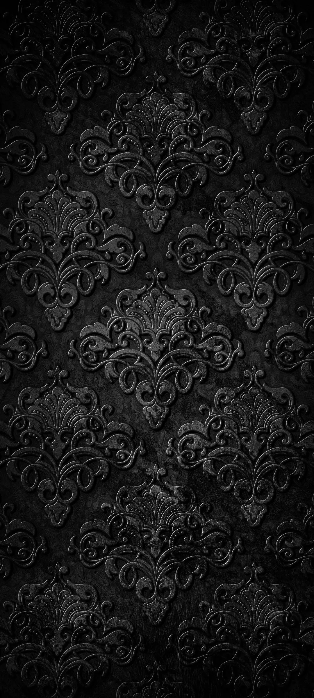 Elegant Black Lace Texture with Subtle Floral Patterns