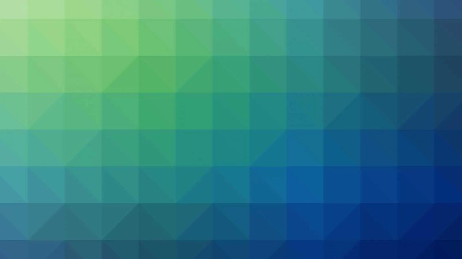 Geometric pixelated gradient background with blue and green