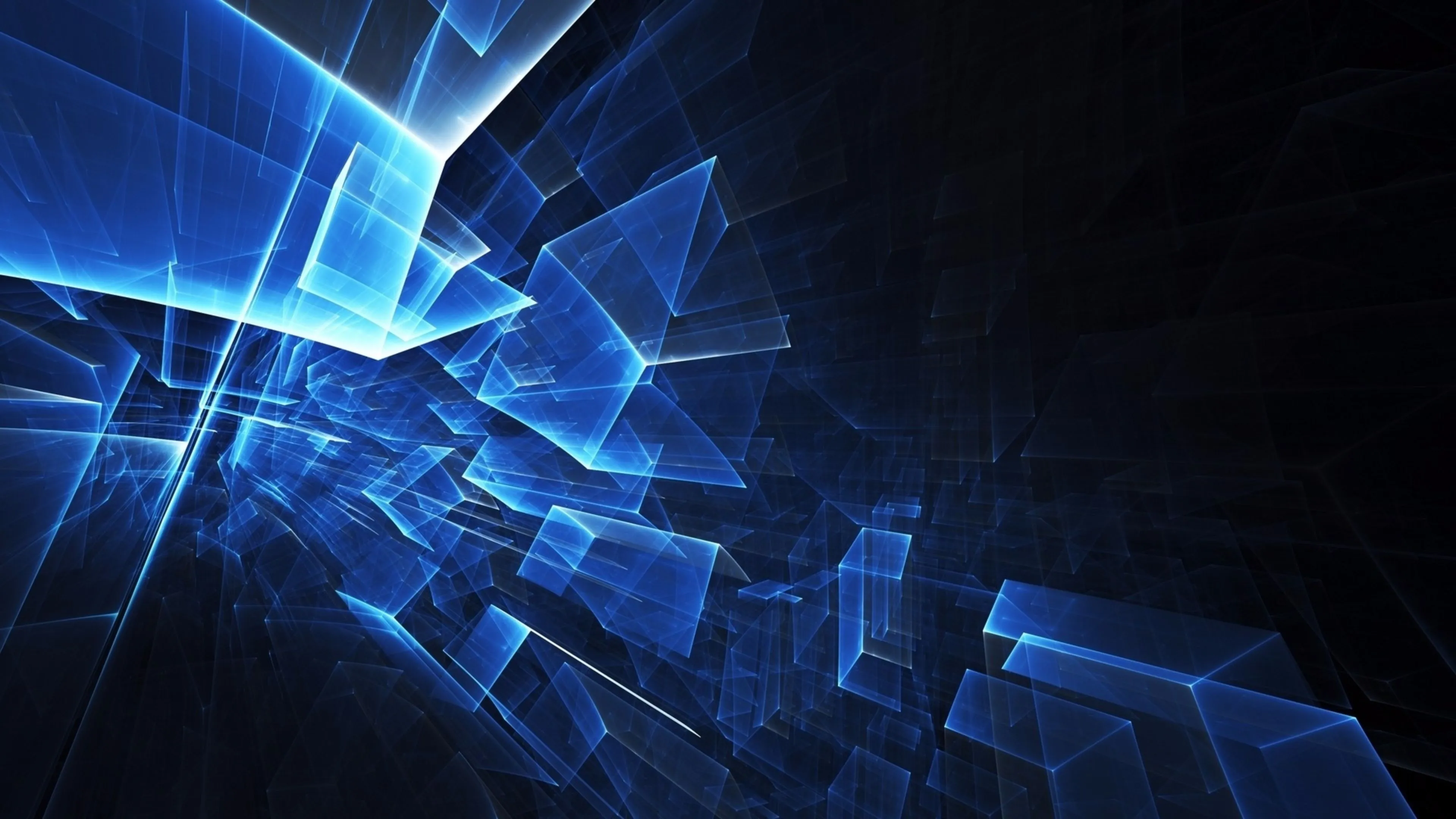 High quality Futuristic glowing blue tech abstract wallpaper