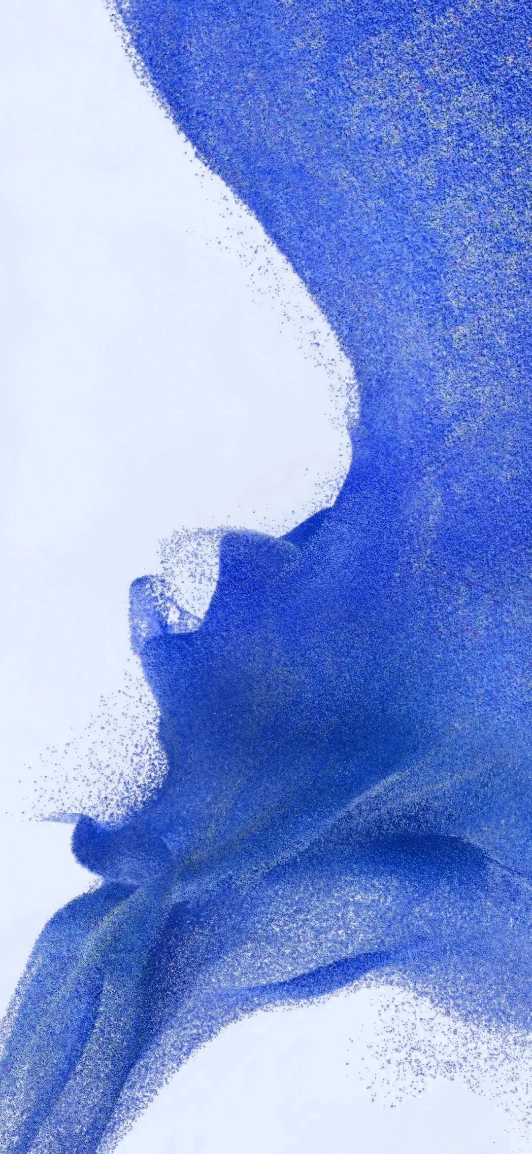 Ink Drop in Water with Abstract Blue and White Flow