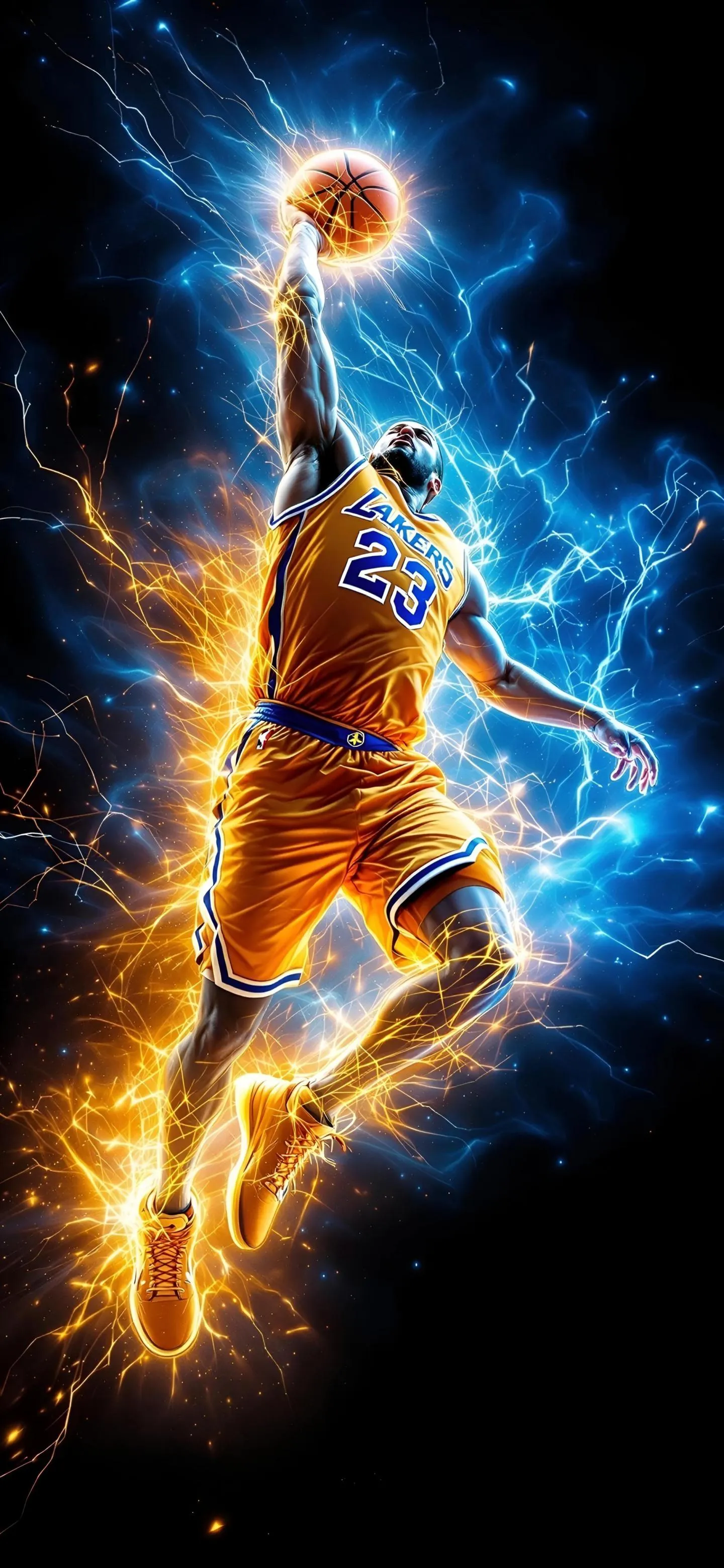 Legendary Lakers Dunk Electrifies the Basketball Court