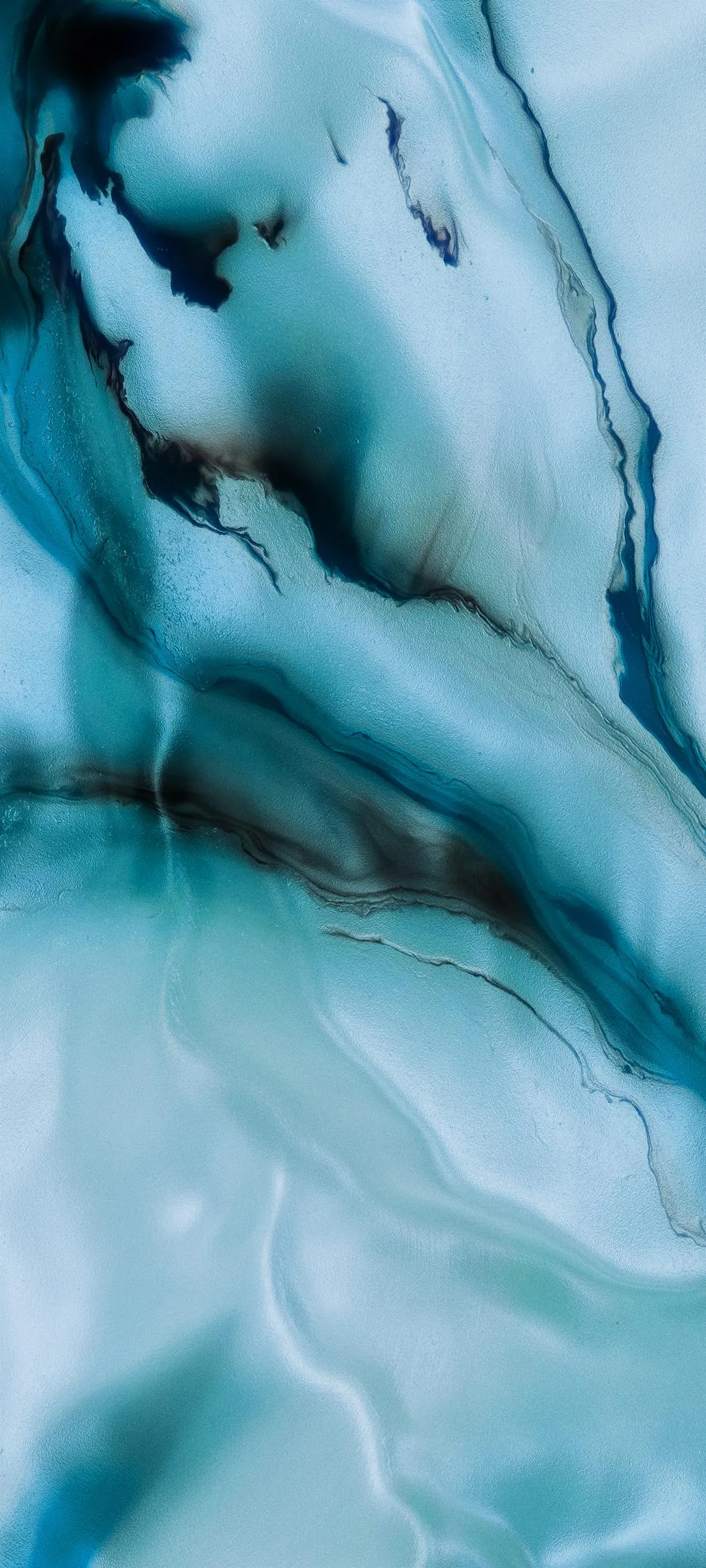 Light Blue Abstract Marble Pattern with Smooth Flow