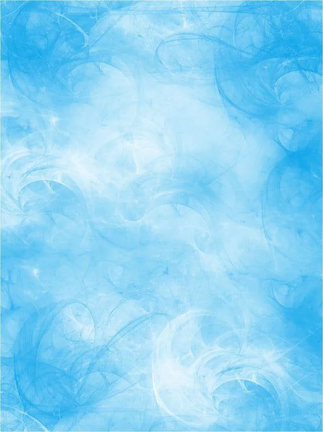 Light blue smoky background with soft swirling mist effect