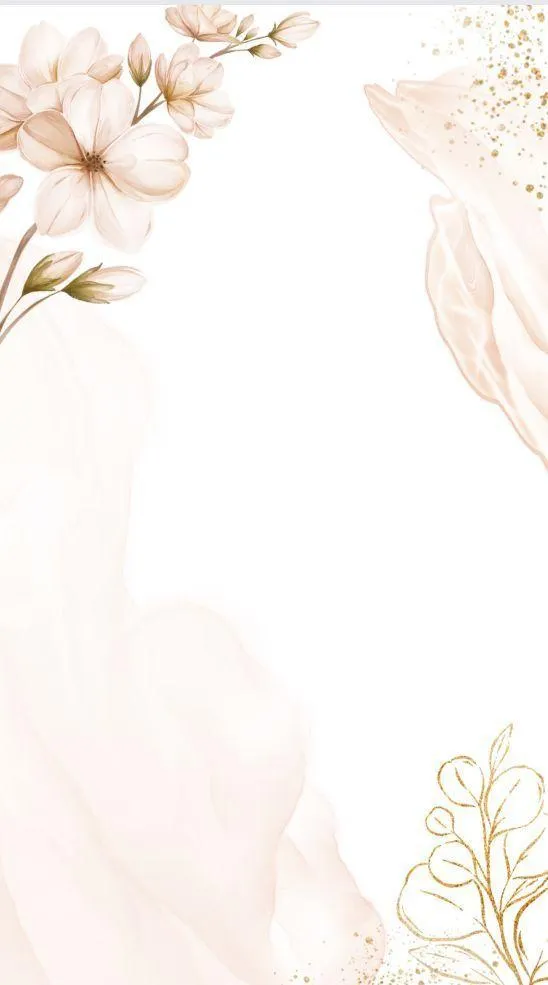 Light pastel floral design with soft watercolour effect
