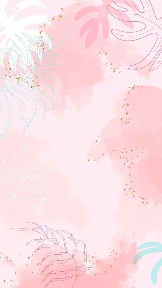 Light pink watercolour wash with subtle leaf design image