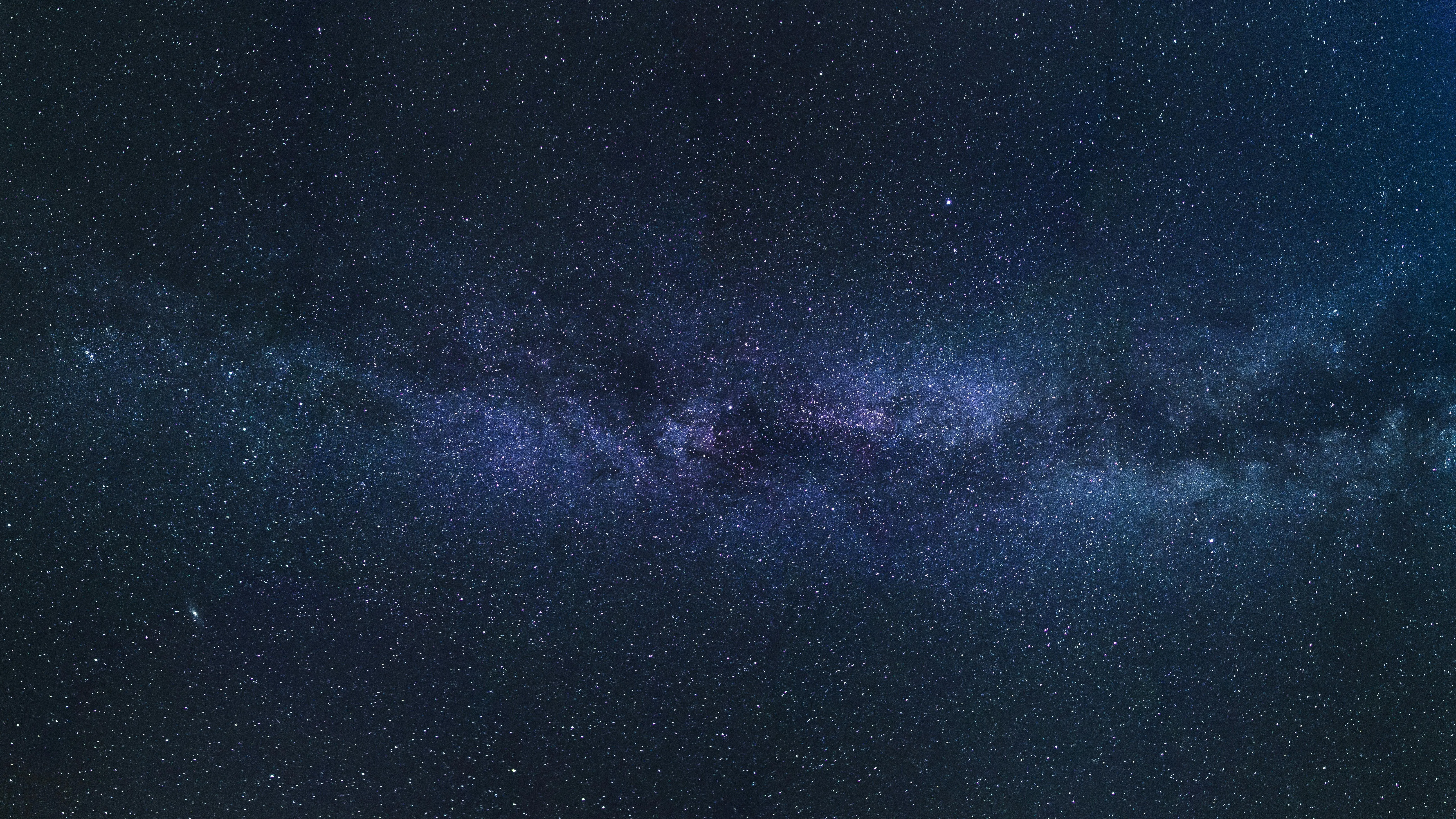 Milky Way galaxy with countless stars visible Wallpaper