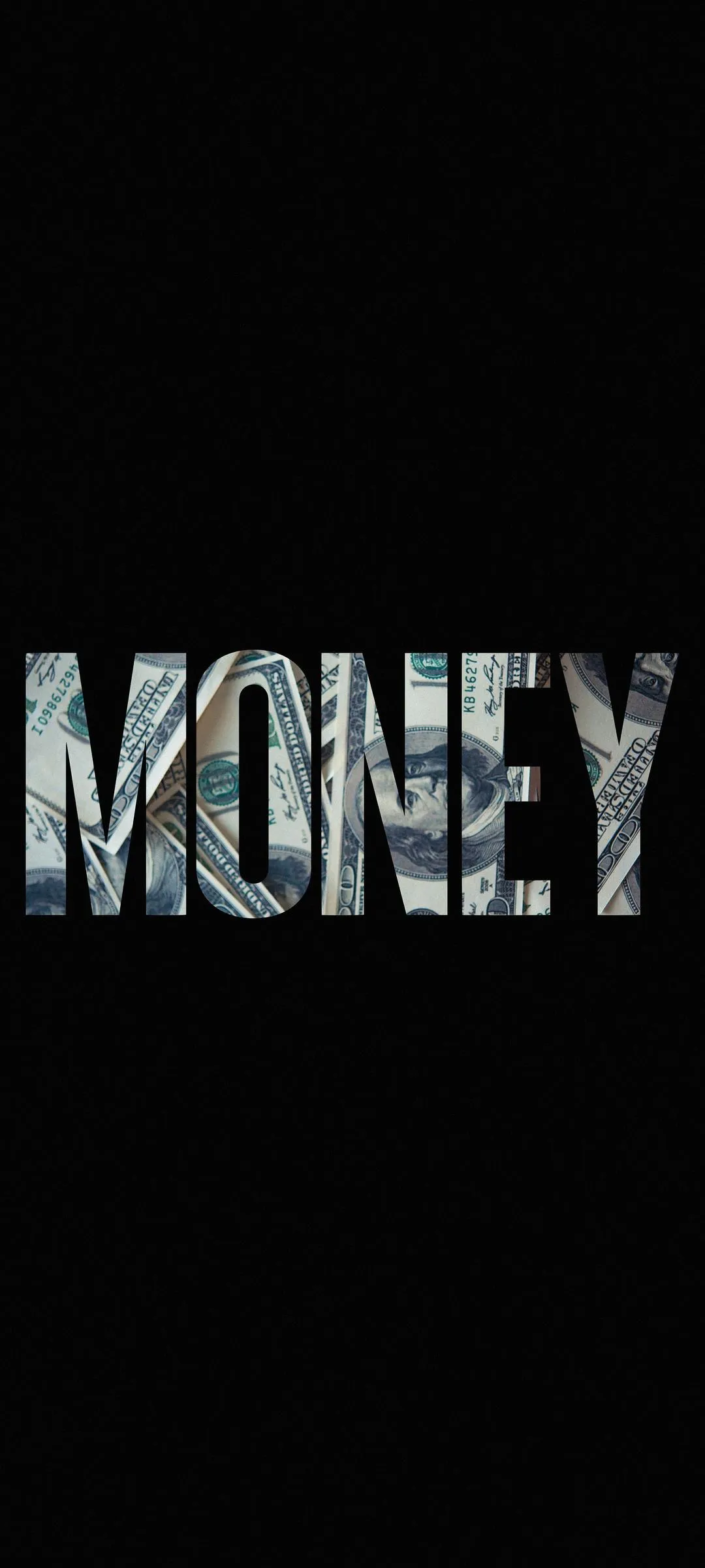 Minimal Text Design Displayed on Solid Black Background