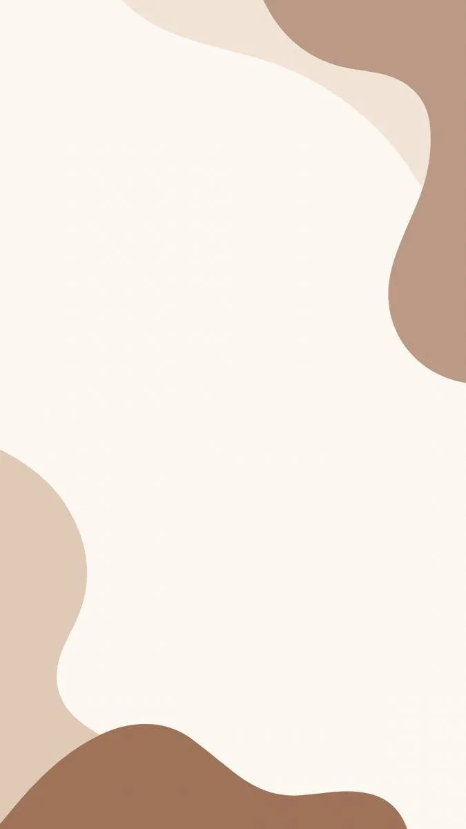 Minimalist cream and brown abstract shapes background 4K