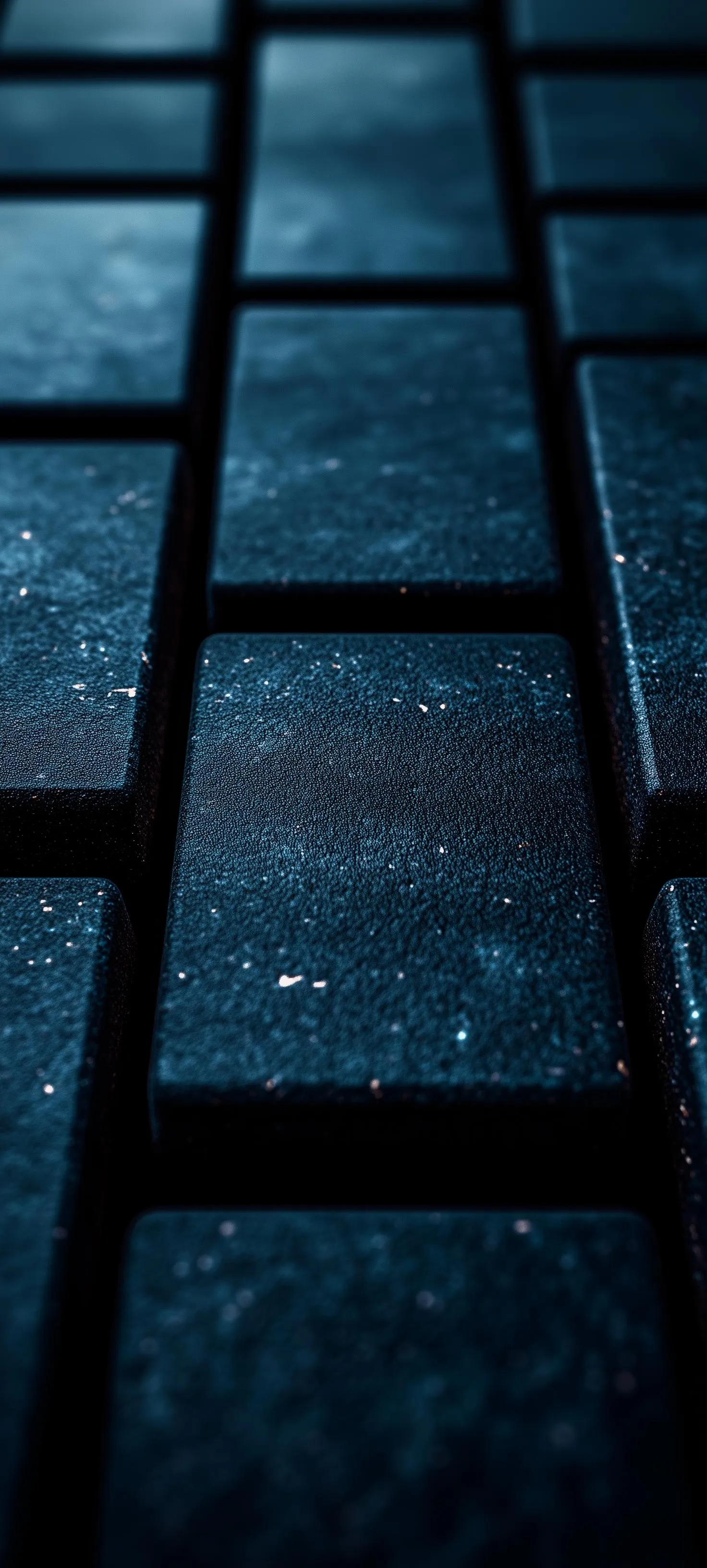 Mobile Wallpaper with A Dark Blue Stone Pattern Design