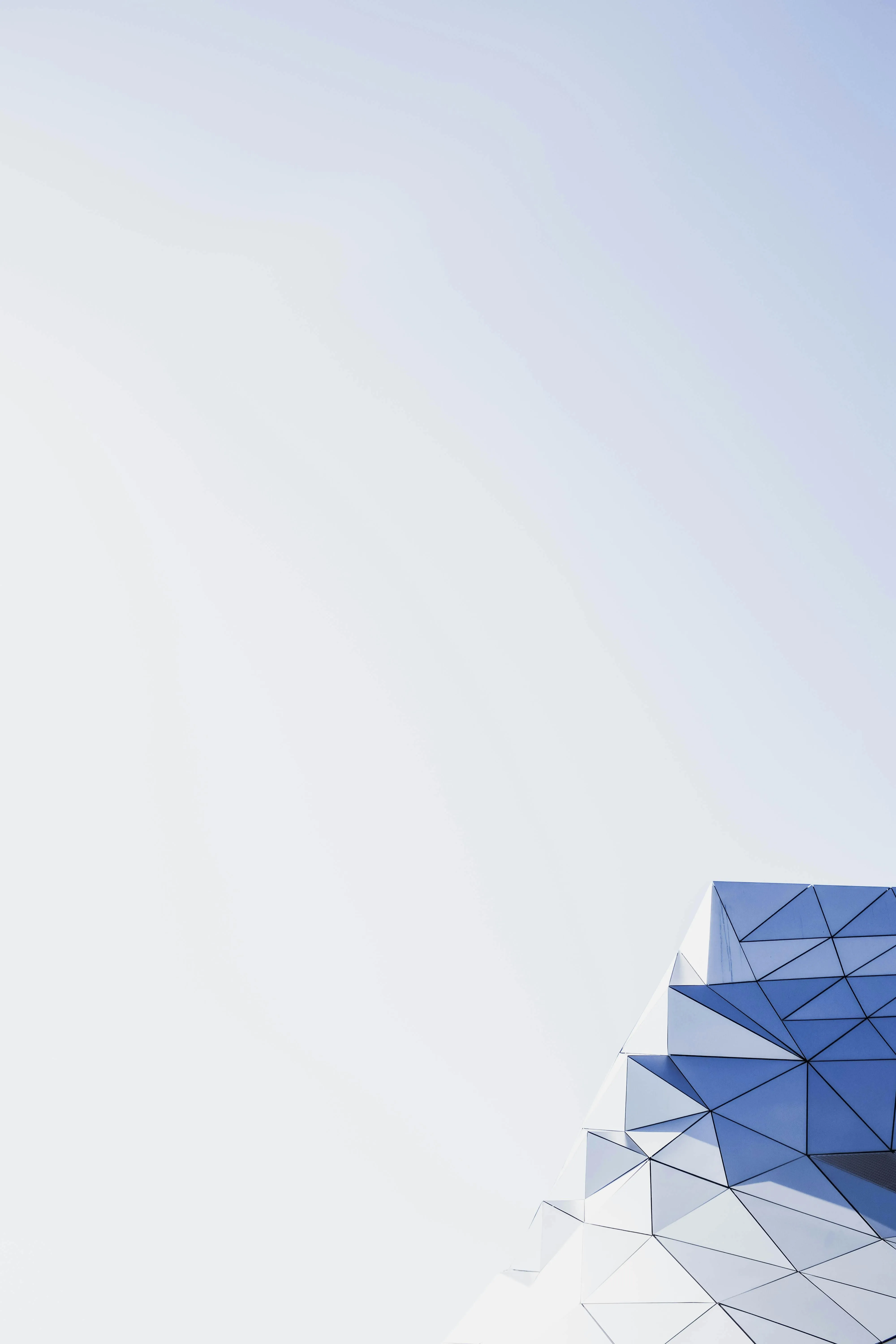 Modern abstract architecture with white and blue tones image