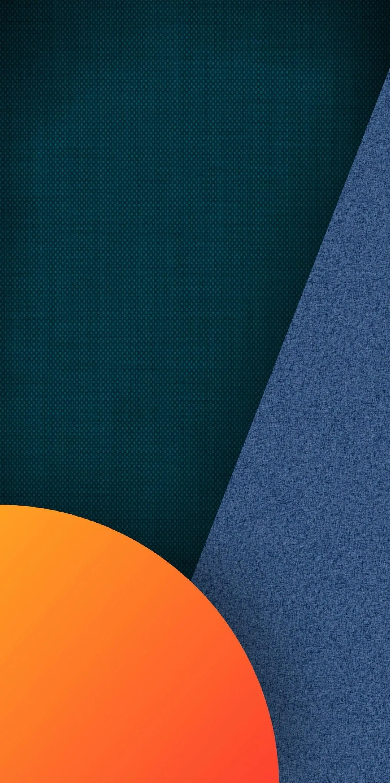 Modern abstract geometric shapes with bold colors Wallpaper