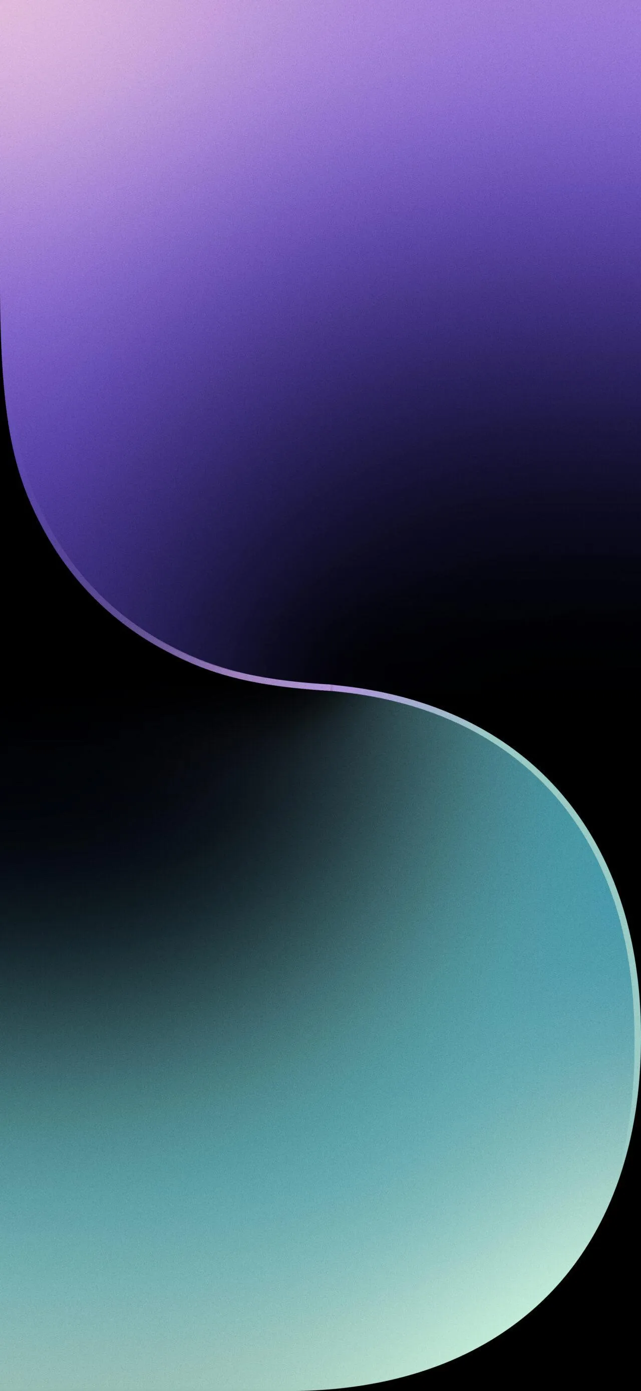 Modern dual colour abstract curve design with black blend