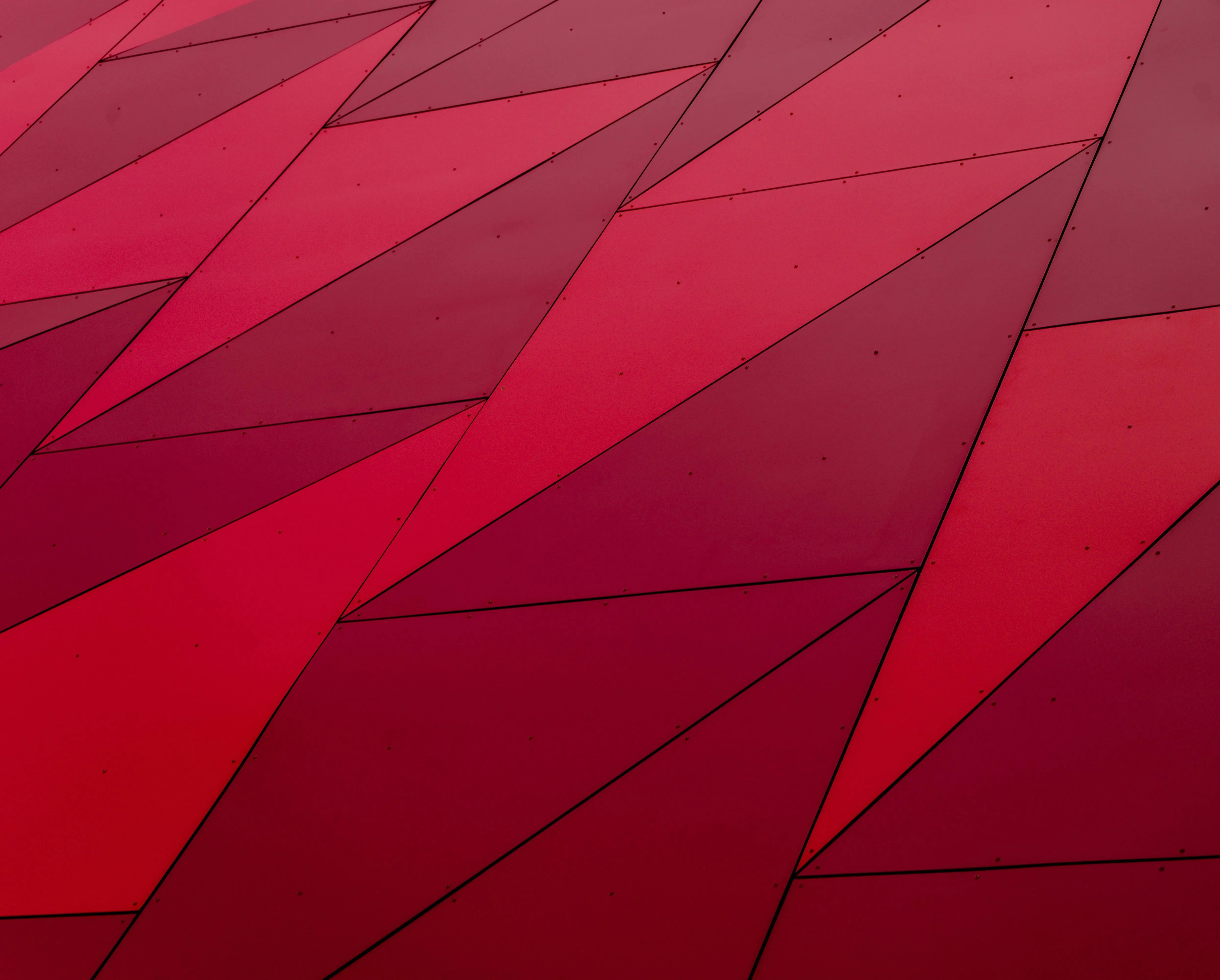 Modern red geometric architectural wall texture Background