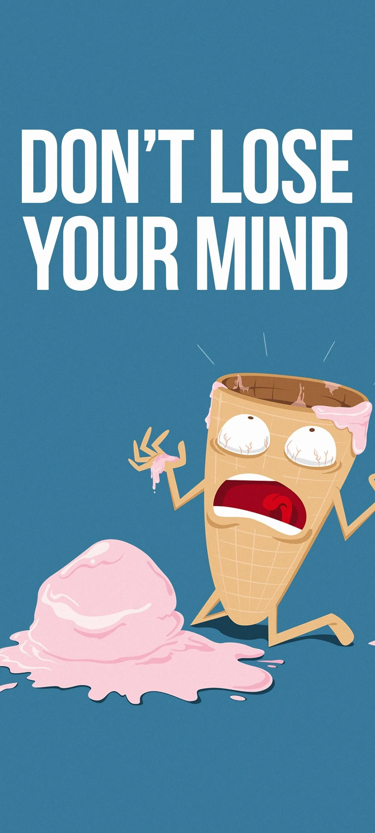 Motivational quote with animated character design Wallpaper