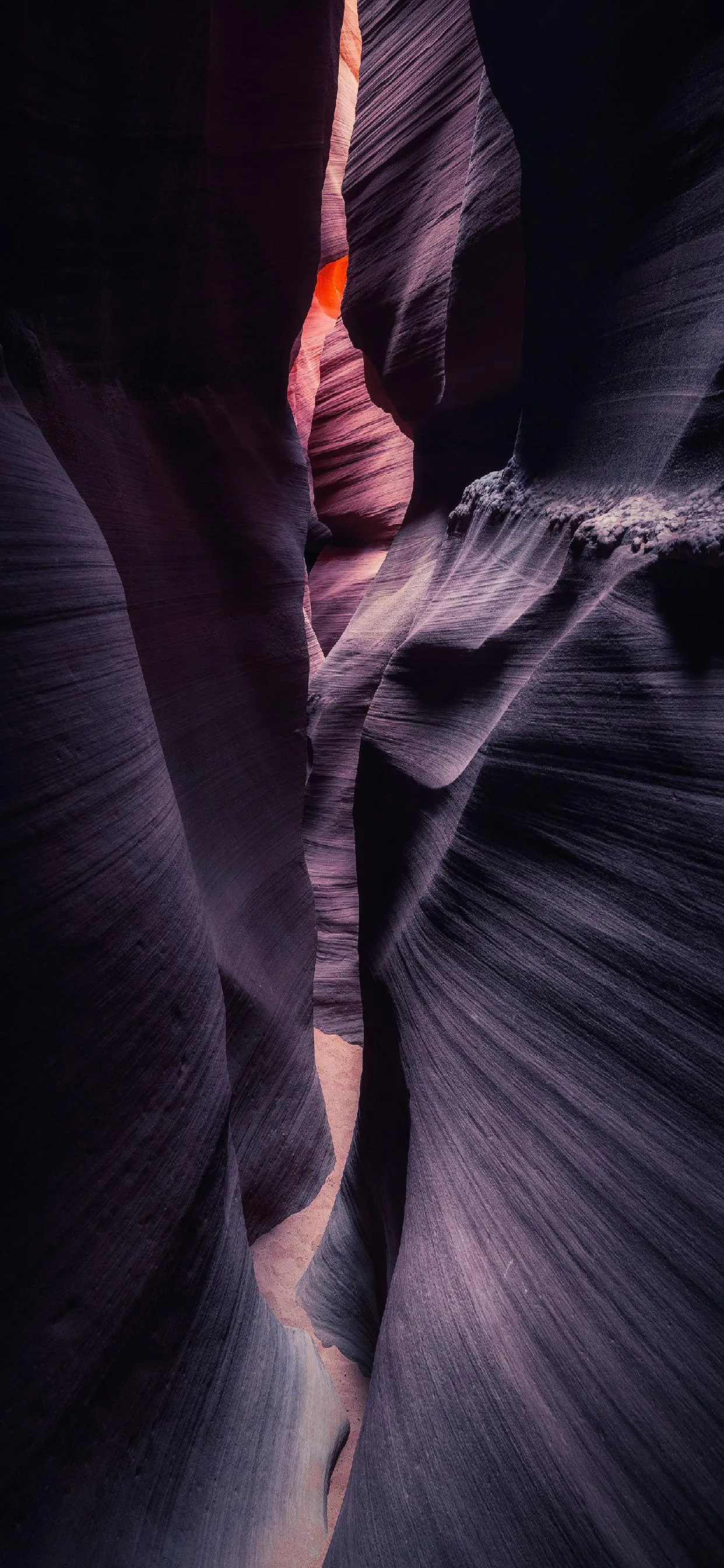 Narrow Slot Canyon with Beautiful Light HD free image