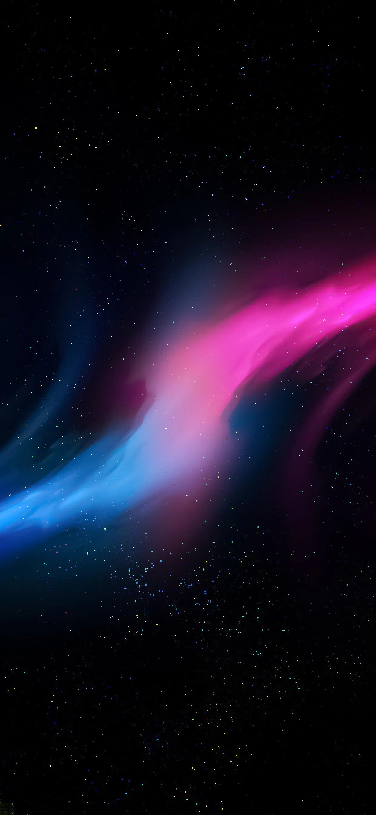 Neon Streaks of Blue and Pink Forming Smooth Motion Glow