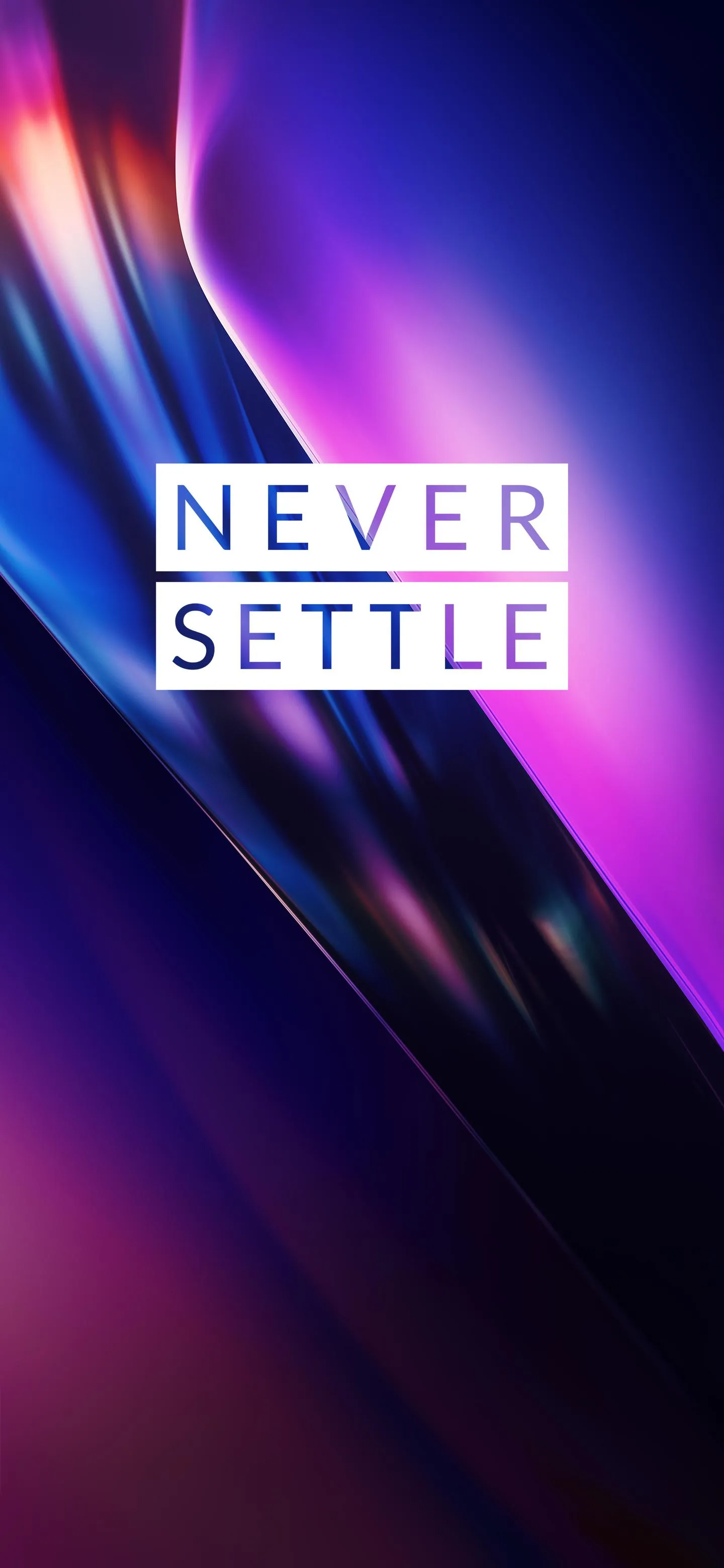 Purple and Blue Tech Theme Showing Clean Never Settle Style