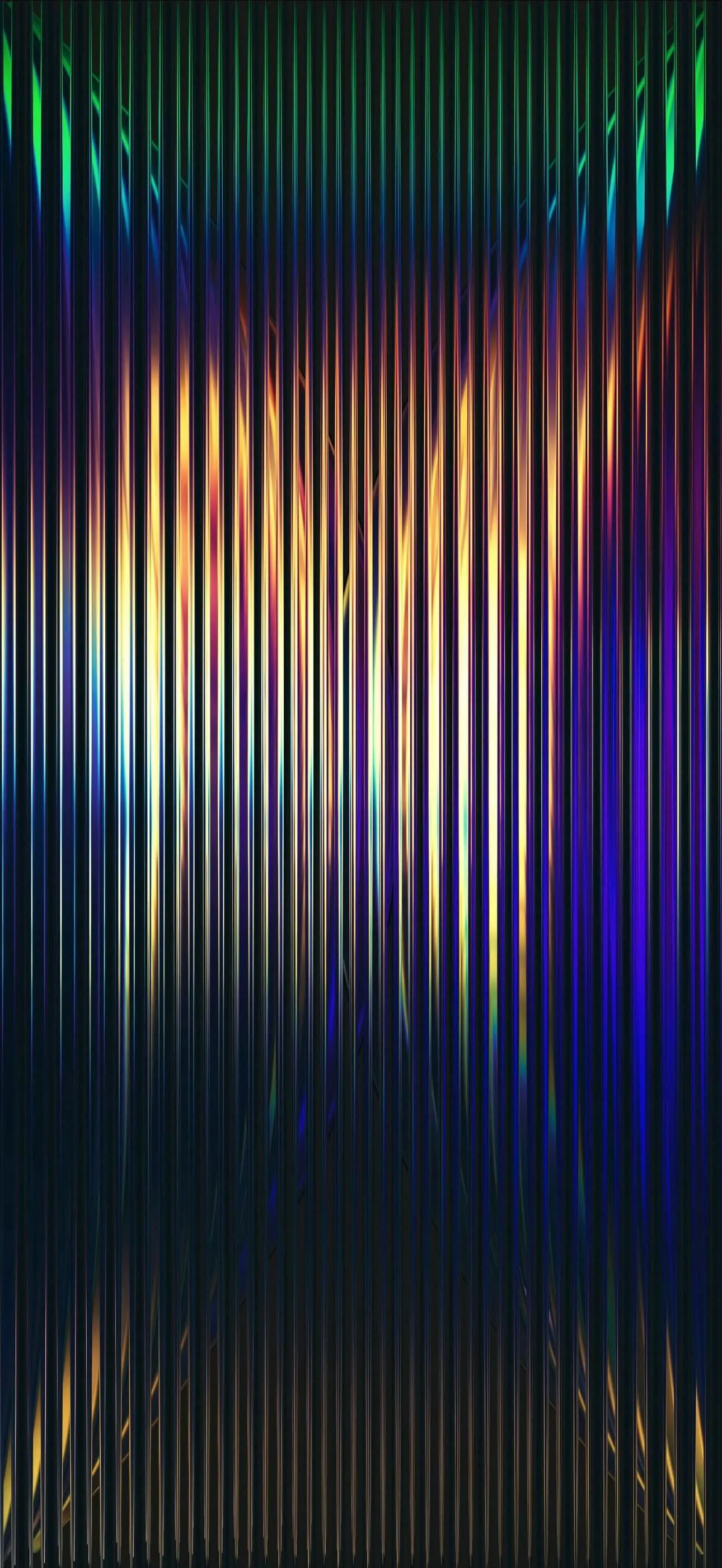 Rainbow Light Beams Creating Futuristic Vibes Wallpaper