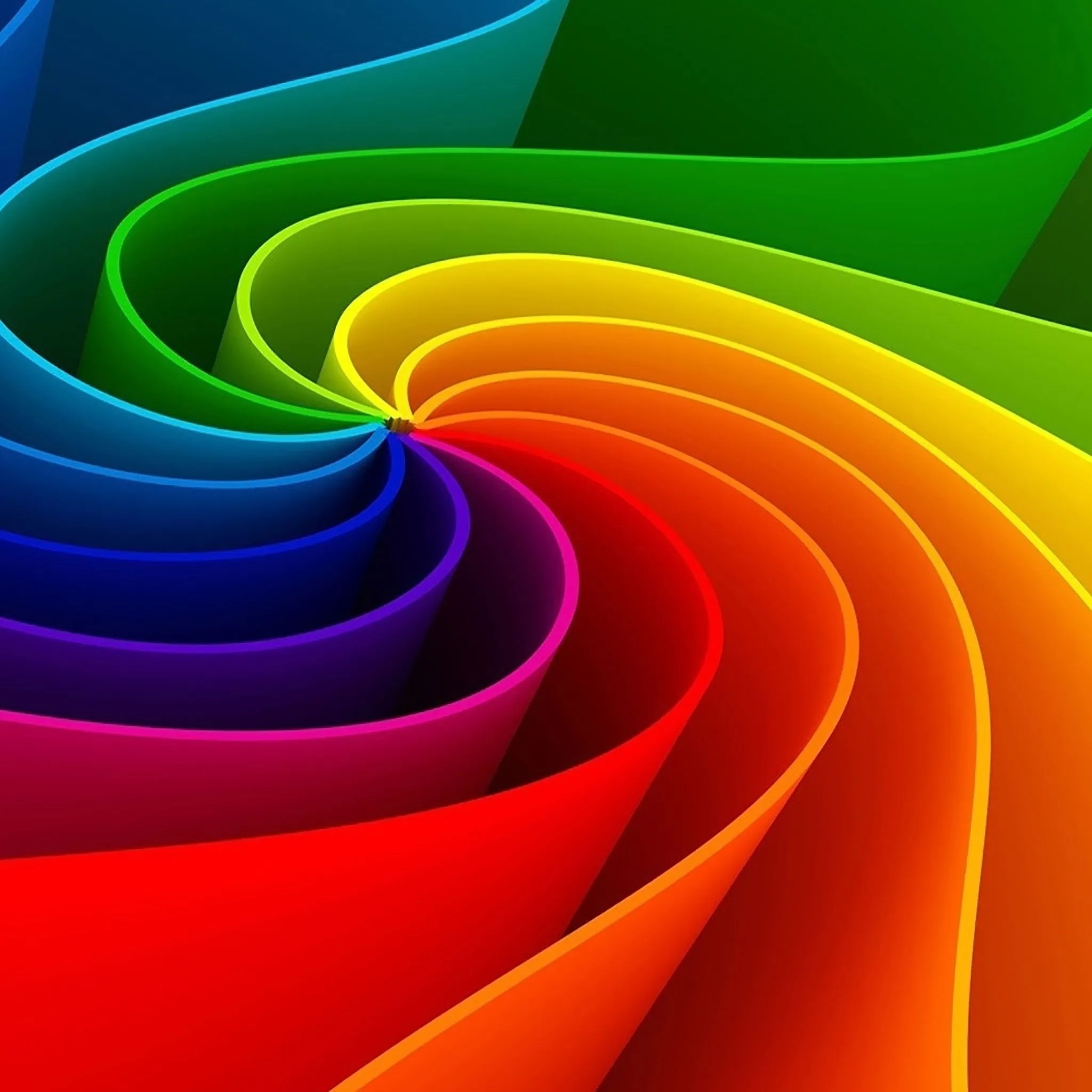 Rainbow swirl abstract background wallpaper in 4k resolution
