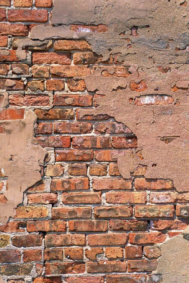 Rustic exposed red brick wall texture background Wallpaper