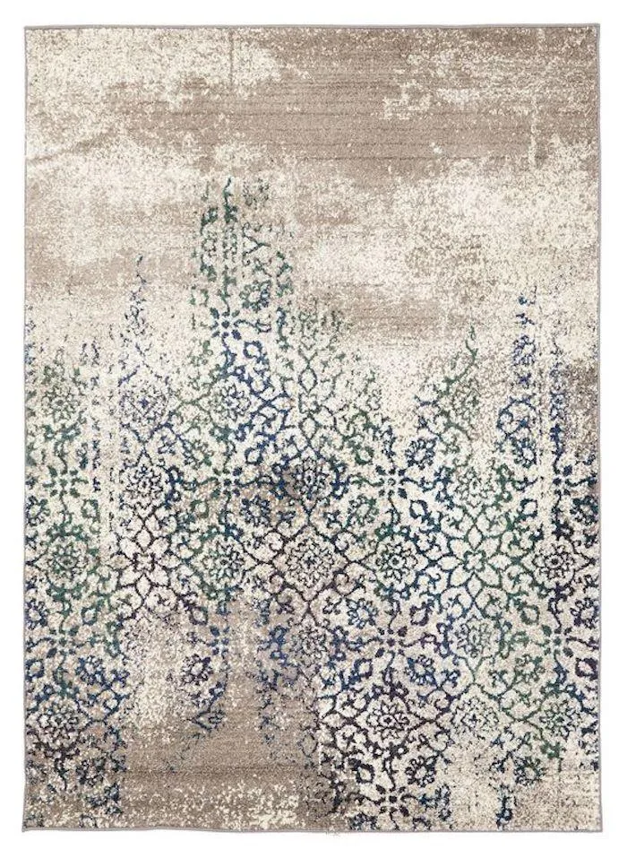 Rustic textured background with floral faded blue design