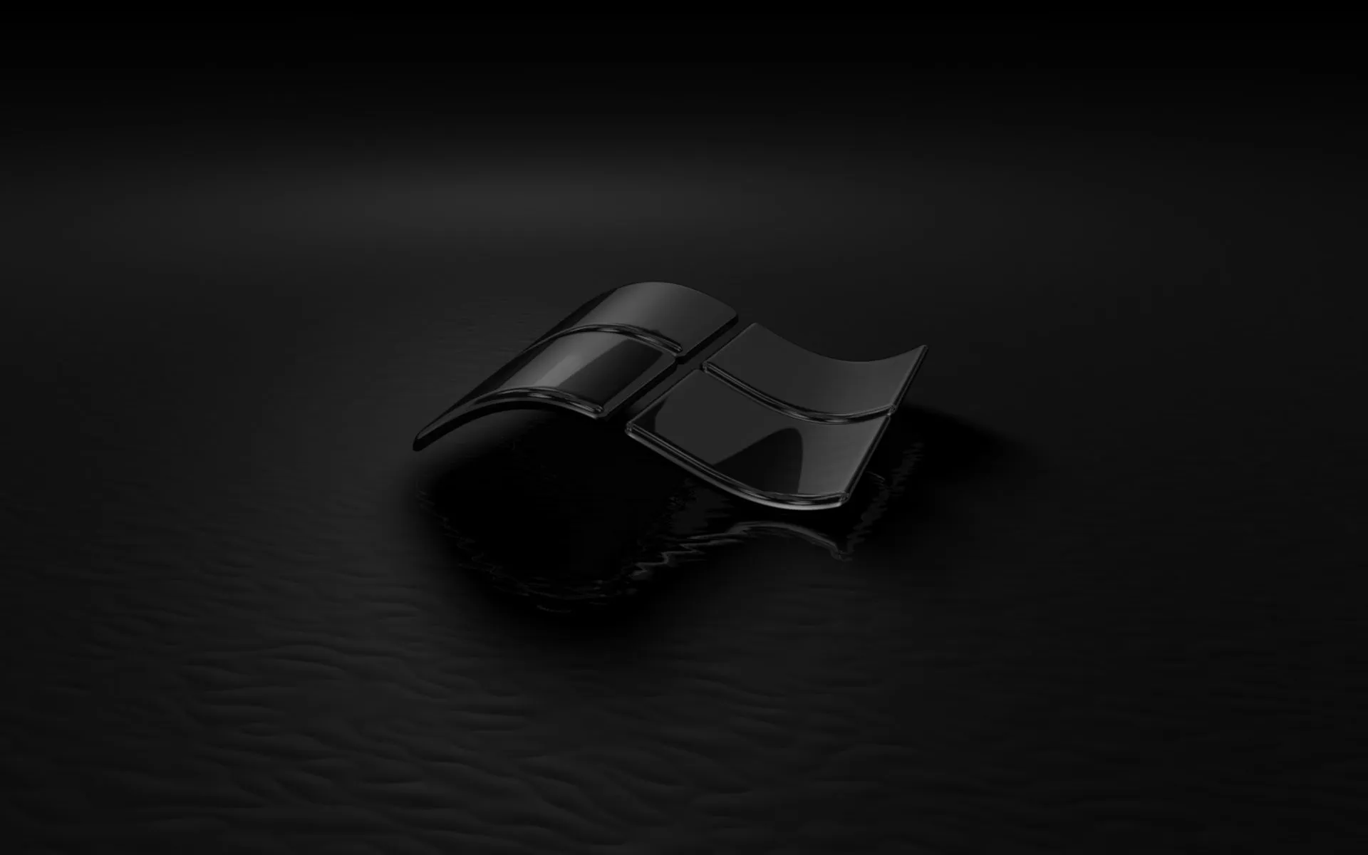 Sleek black 3D abstract wallpaper with a modern texture