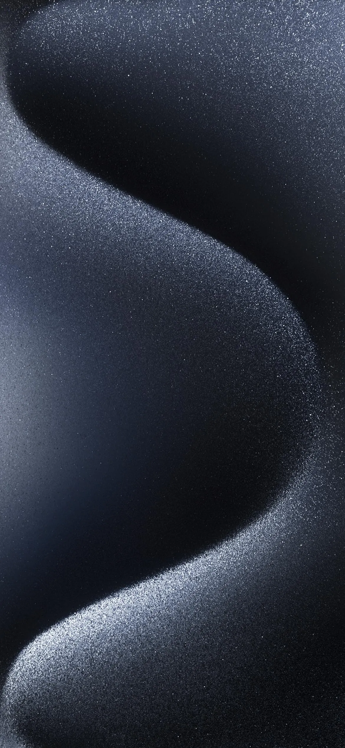Smooth Black Fabric Waves in Minimal 3D Style Wallpaper