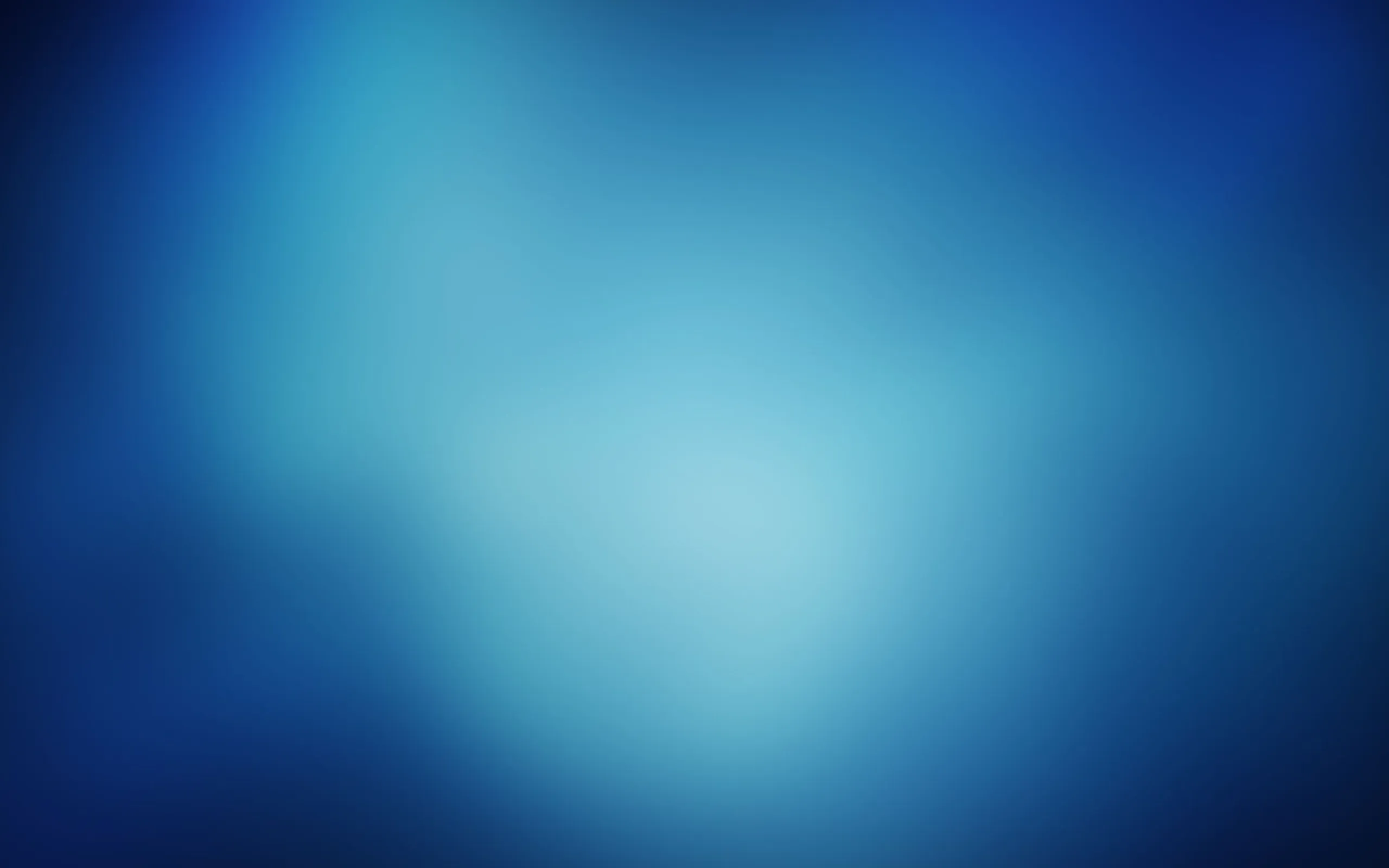 Smooth blue gradient blur with light center spotlight 4K