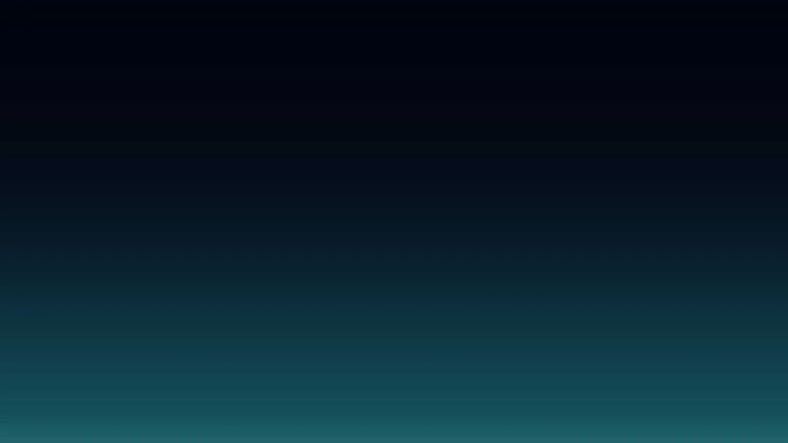 Smooth gradient dark background with teal bottom fade image