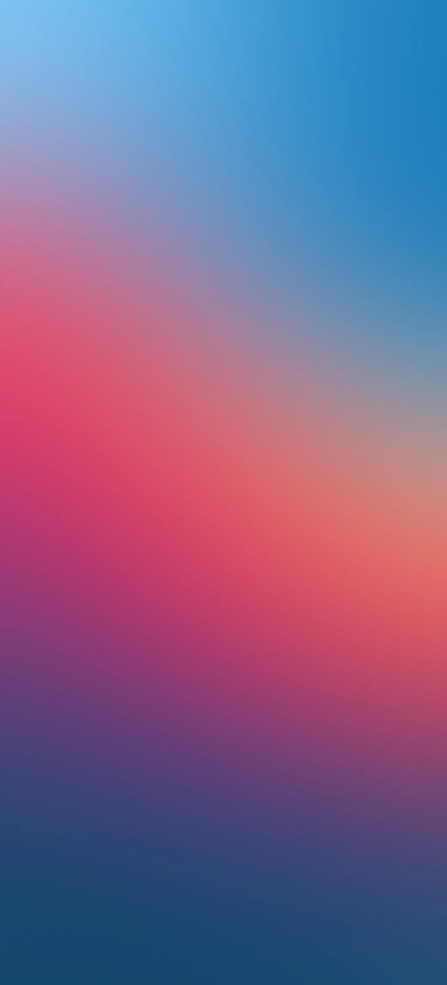 Soft blur gradient in warm red and cool blue colour tones