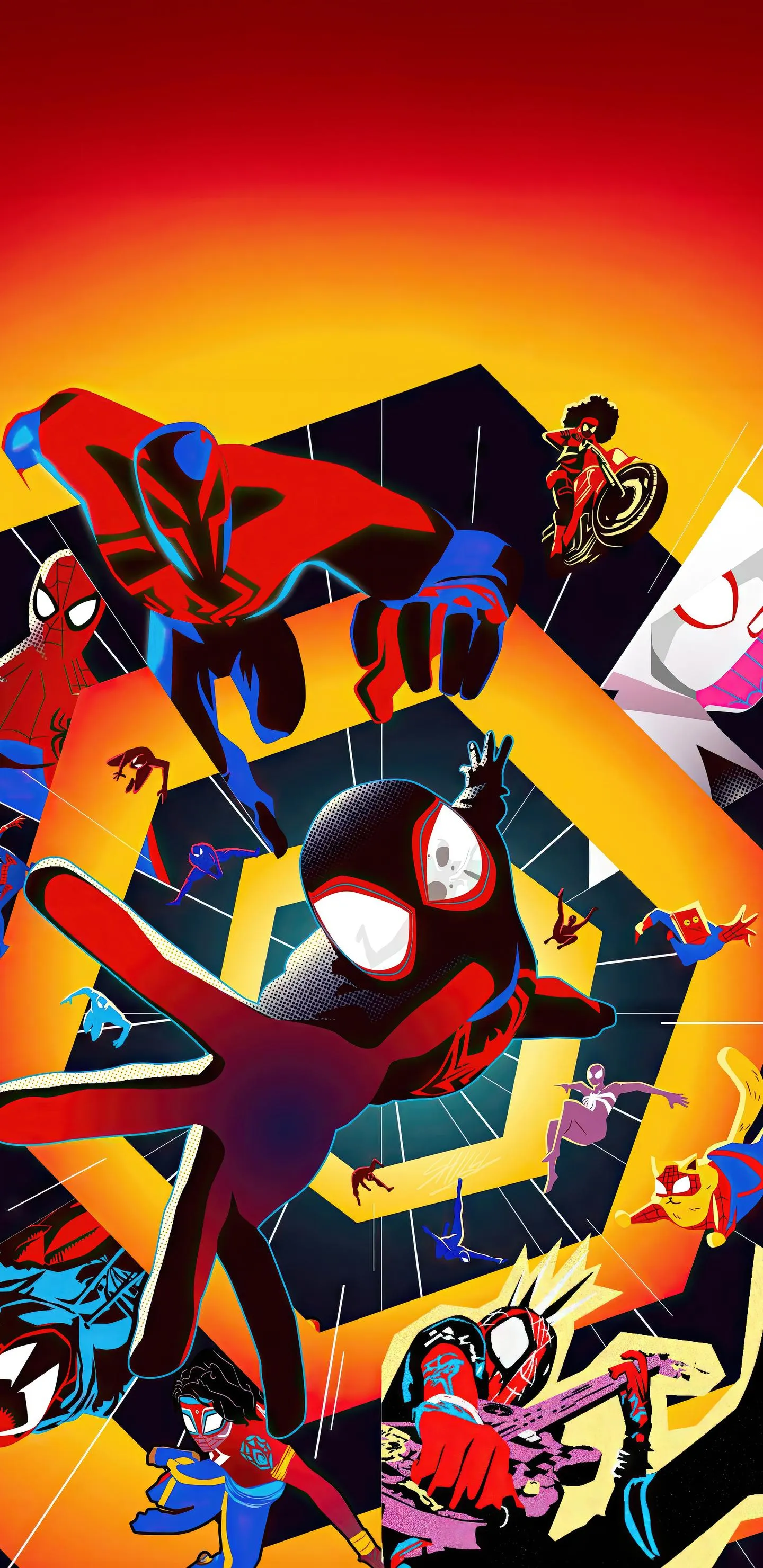 SpiderVerse Heroes Unite in Multiverse Adventure Poster