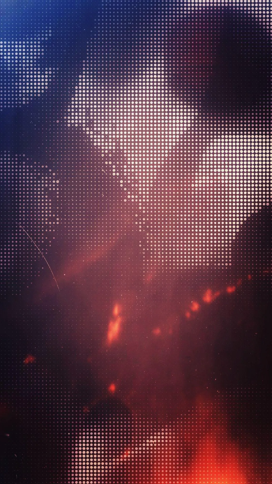 Stunning abstract lights with deep red and dark overlay