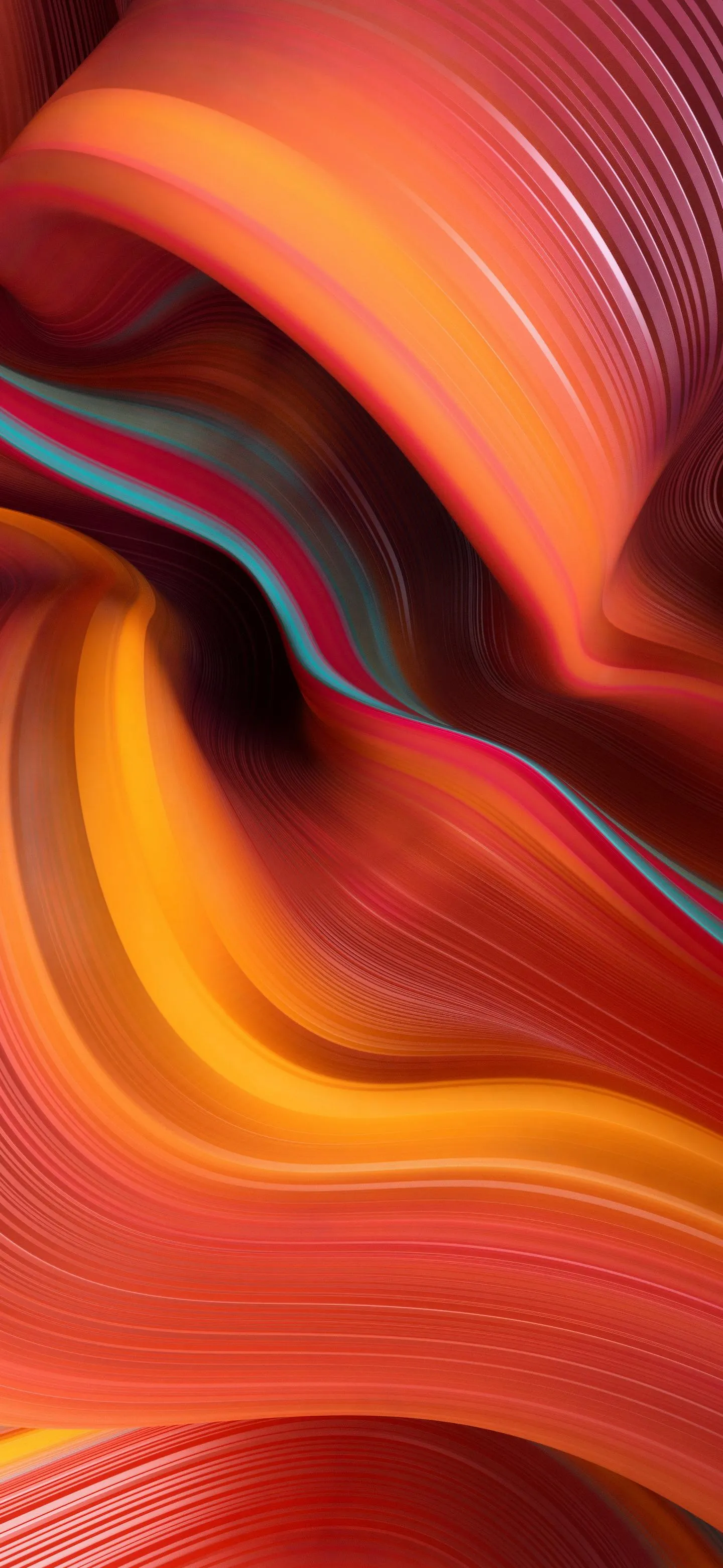 Swirling Colorful Wave Abstract Phone Background Wallpaper