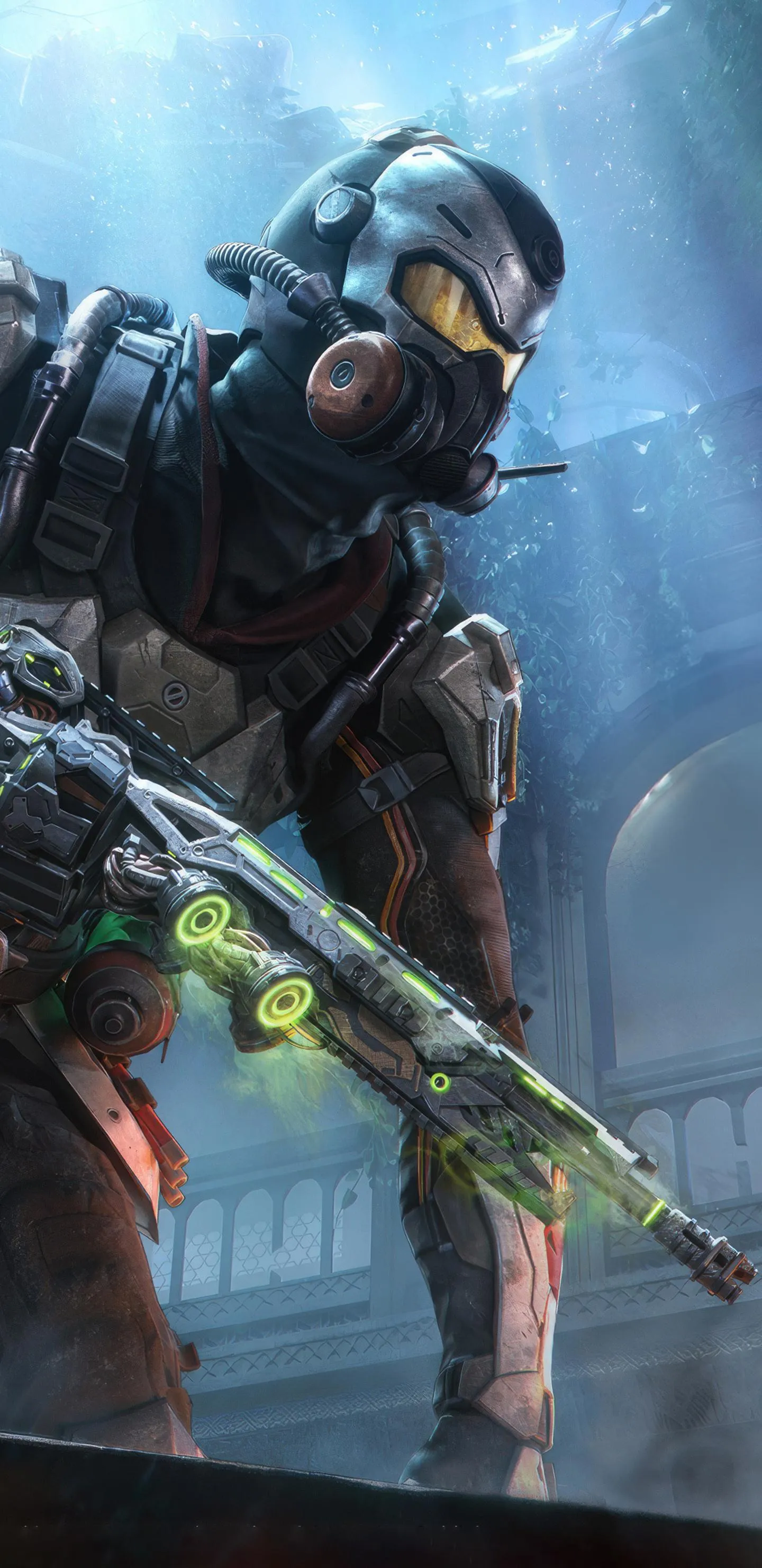 Tactical soldier ready for combat in digital action scene