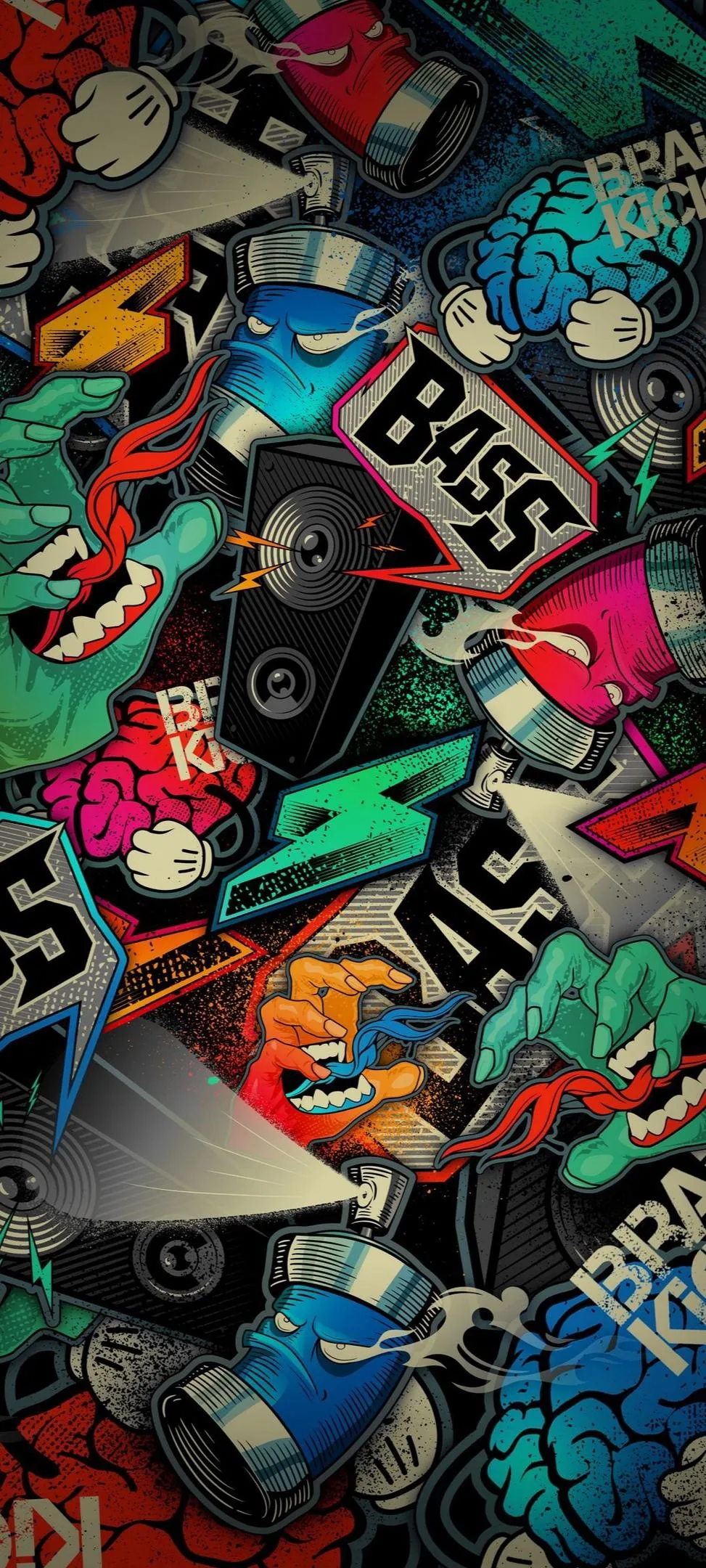 Urban Graffiti Art Bursting with Color and Street Energy