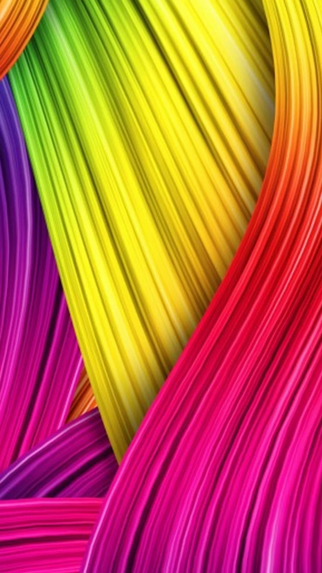 Vibrant abstract ribbon colours for a bold artistic display